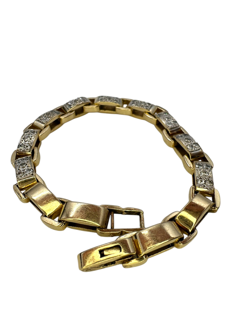 14k Diamond Chunky Chain Bracelet