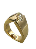 14k Diamond Comet Ring