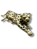 14k Enamel Panther Slide Pendant