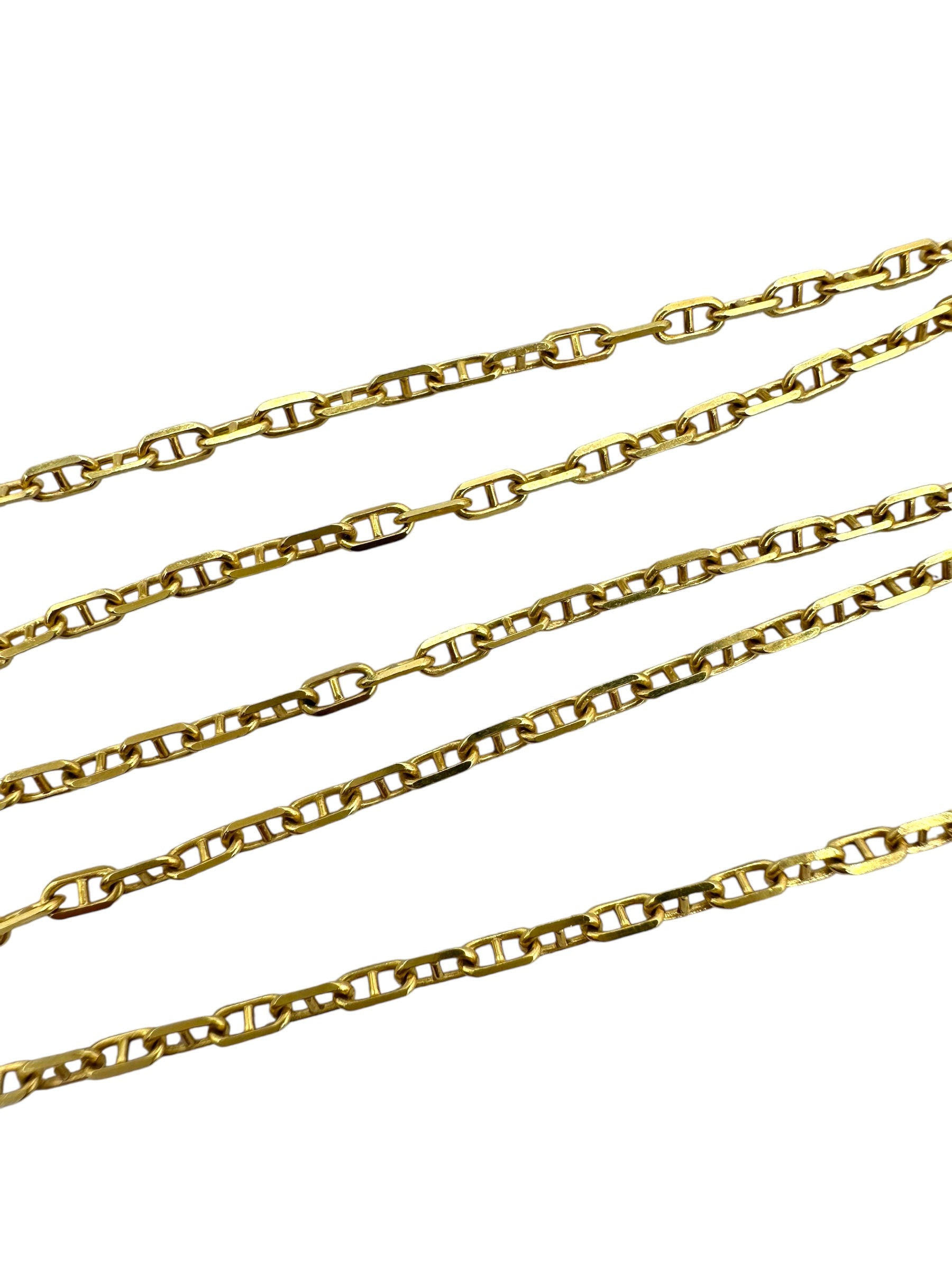 18k Uno a Erre Anchor Link Necklace