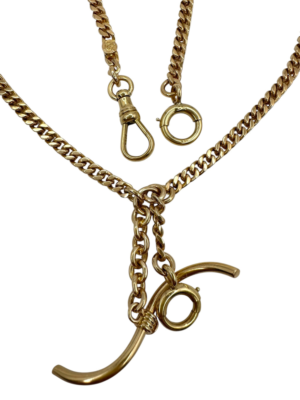 14k Curb Watch Chain
