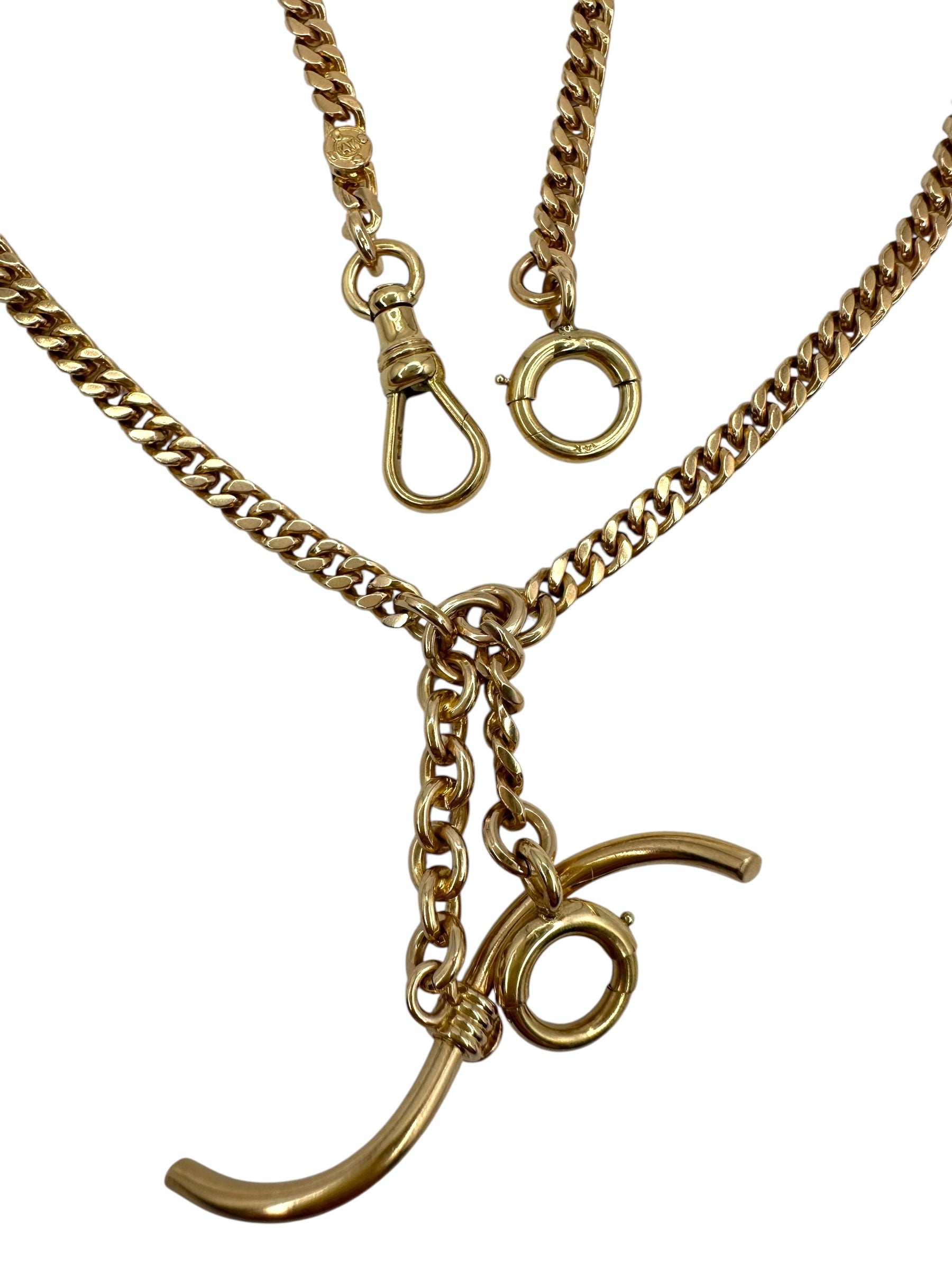 14k Curb Watch Chain