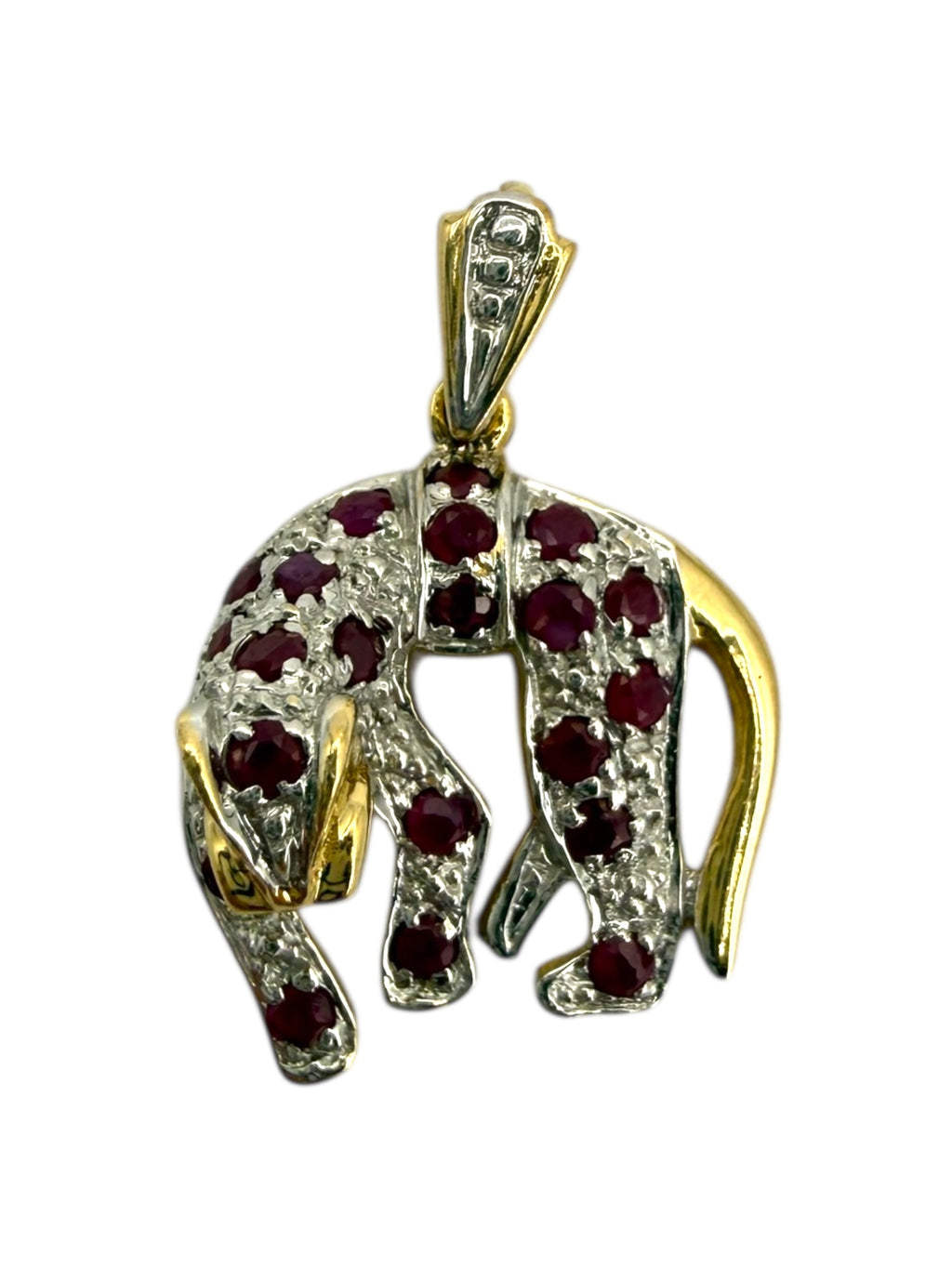 14k Ruby Panther Pendant