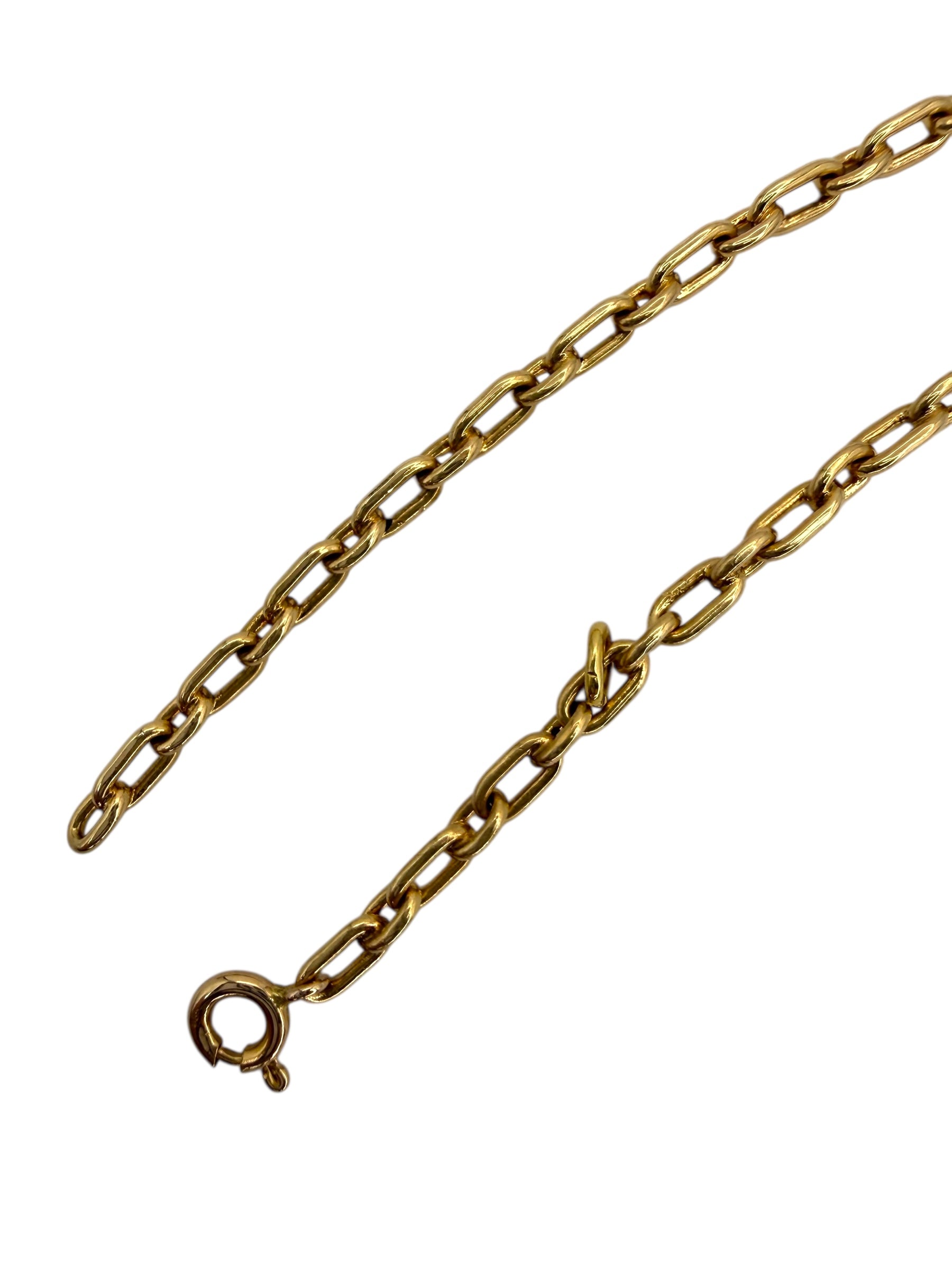 14k Cable Link Bracelet