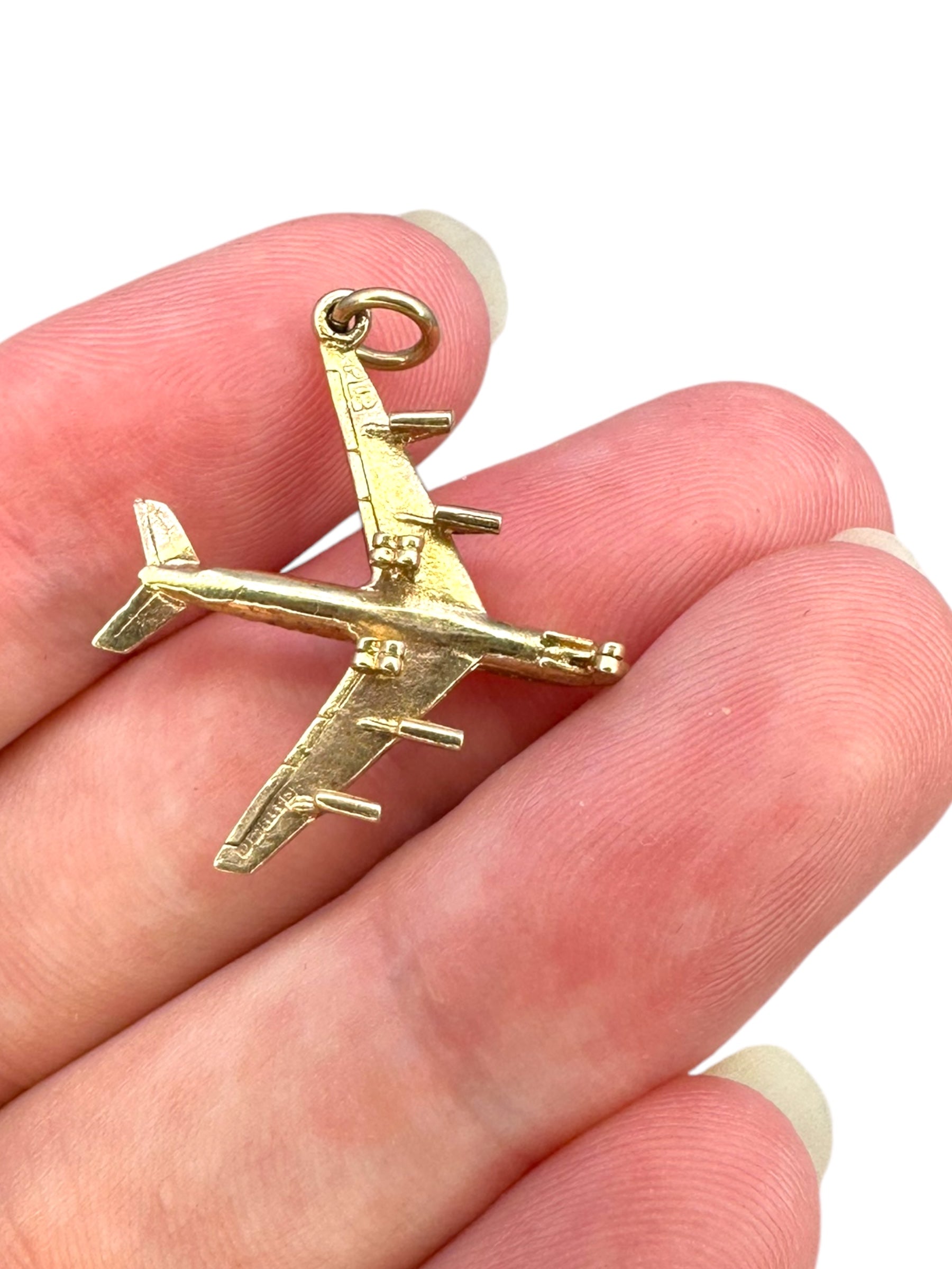 14k Airplane Charm