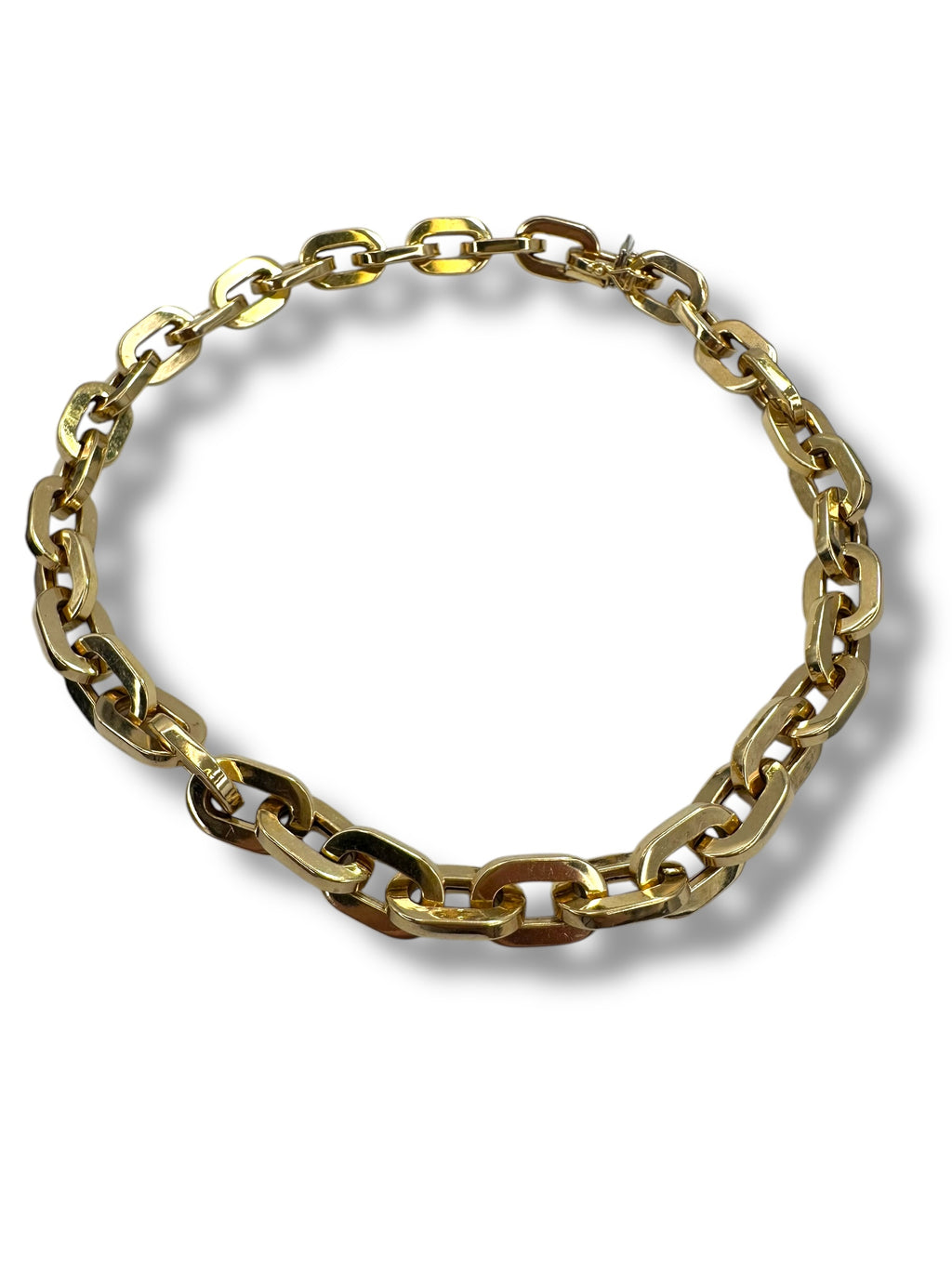 14k Chunky Chain Collar Necklace