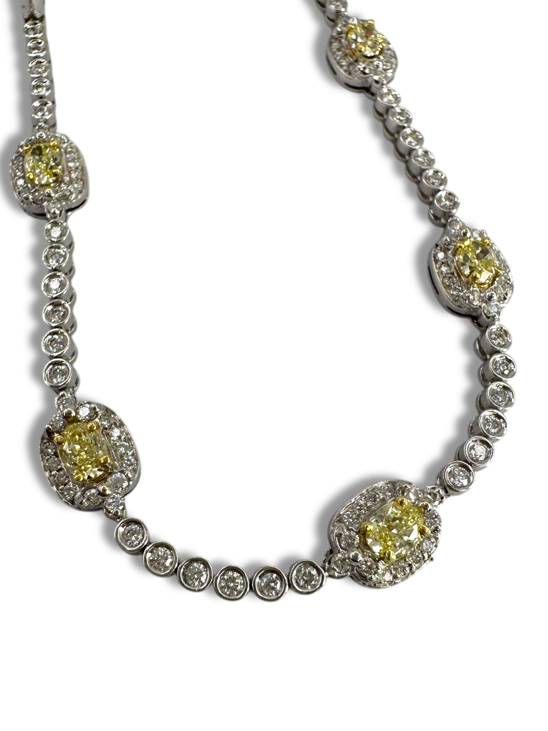 18k Yellow and White Diamond Bracelet