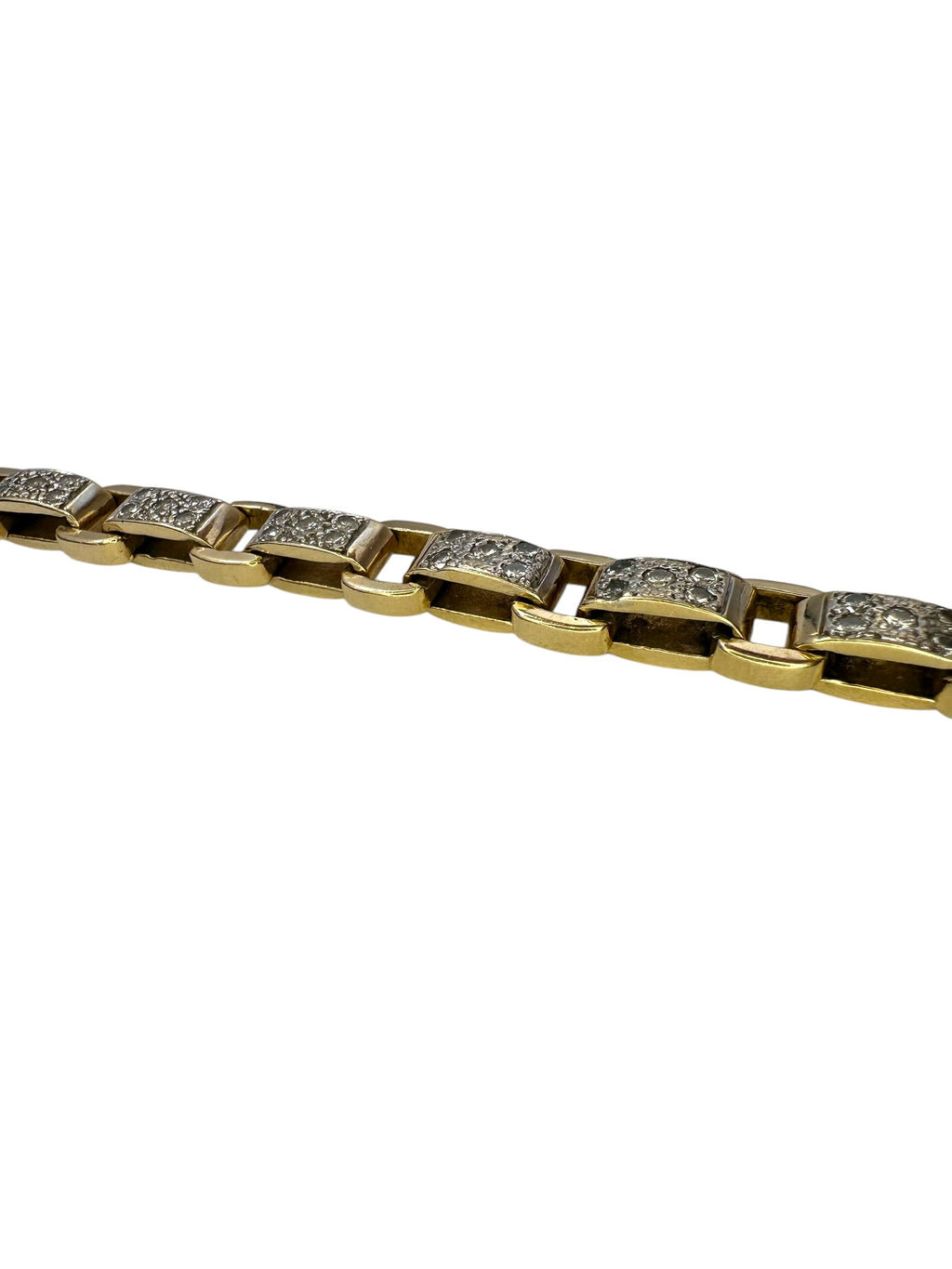 14k Diamond Chunky Chain Bracelet