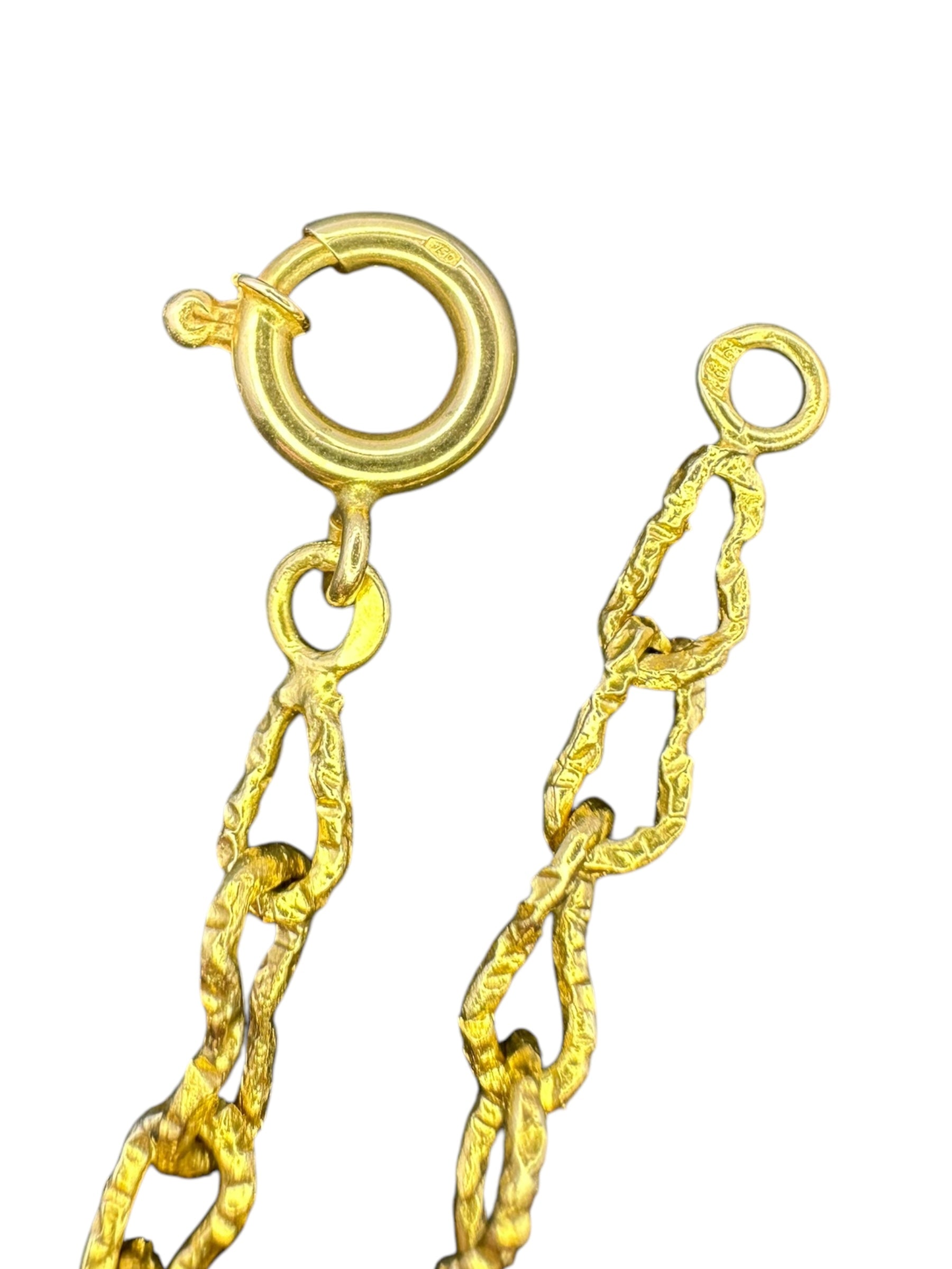 18k Organic Link Necklace