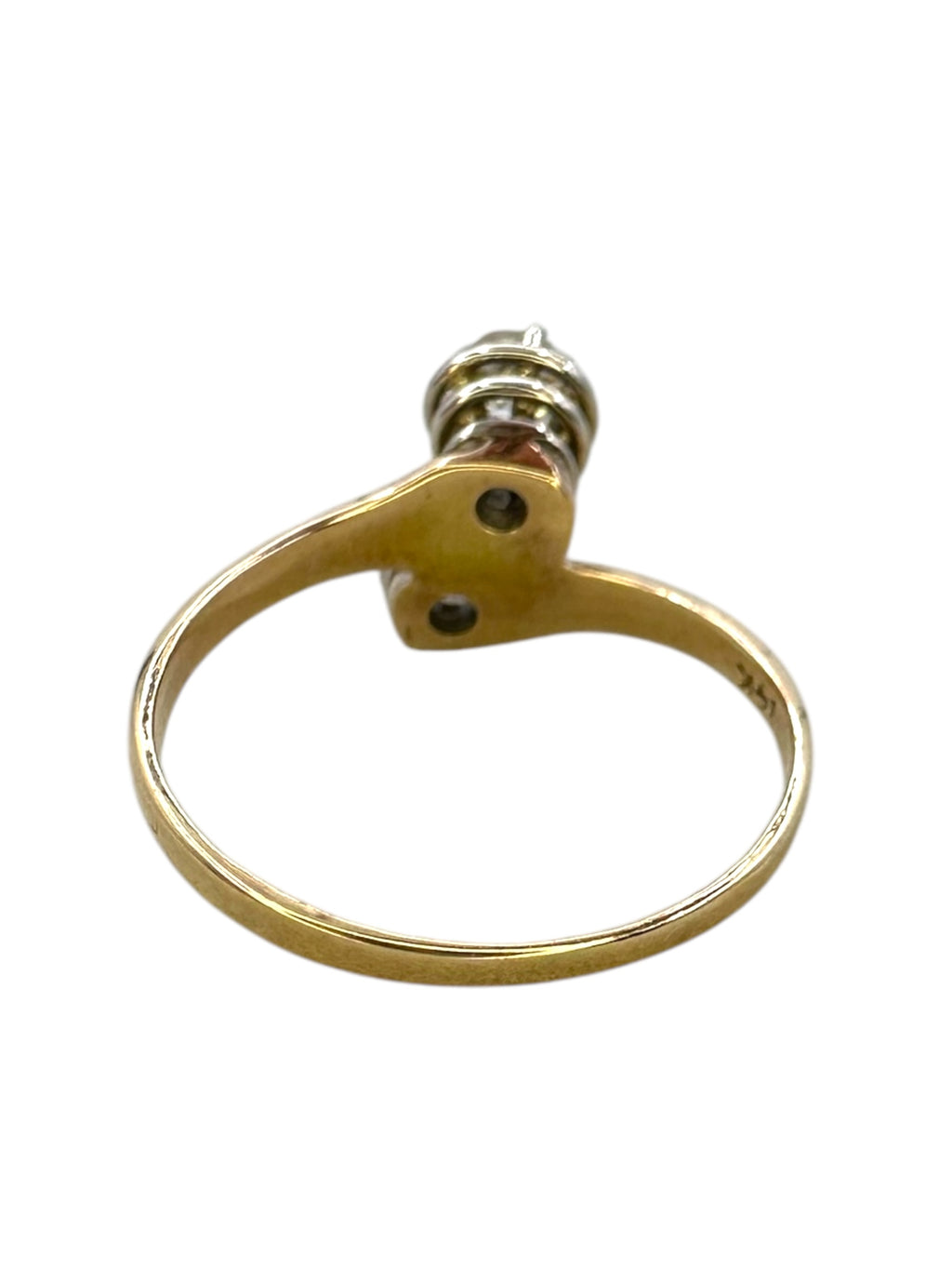 14k Diamond Toi Et Moi Ring