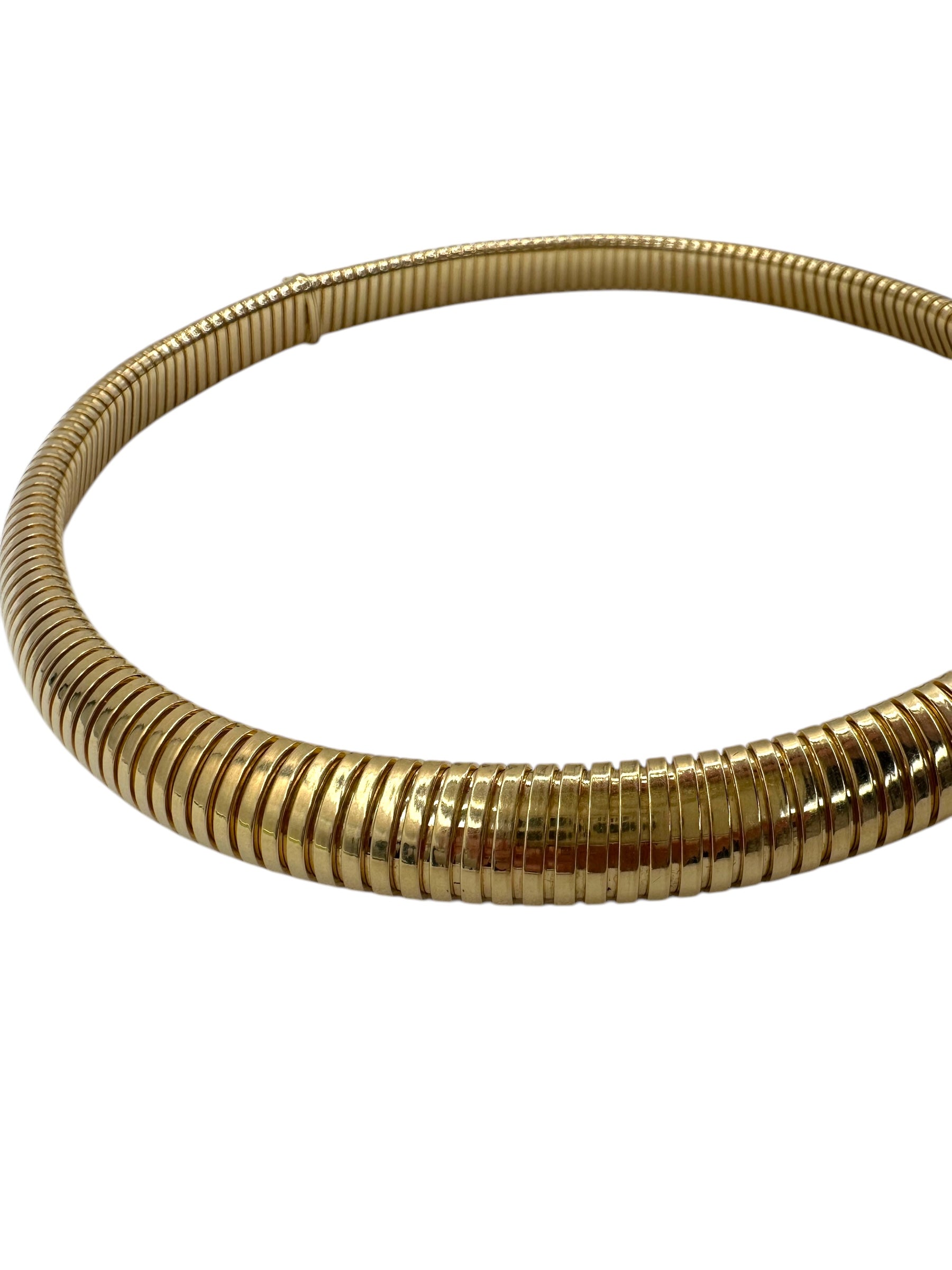 14k Tubogas Collar Necklace