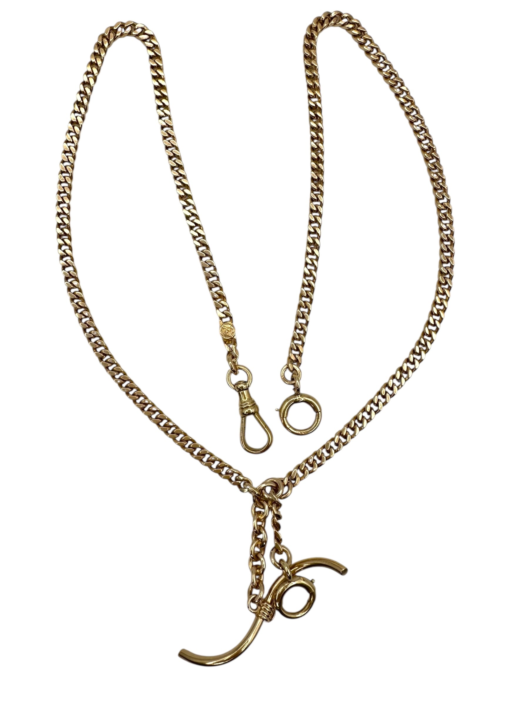 14k Curb Watch Chain
