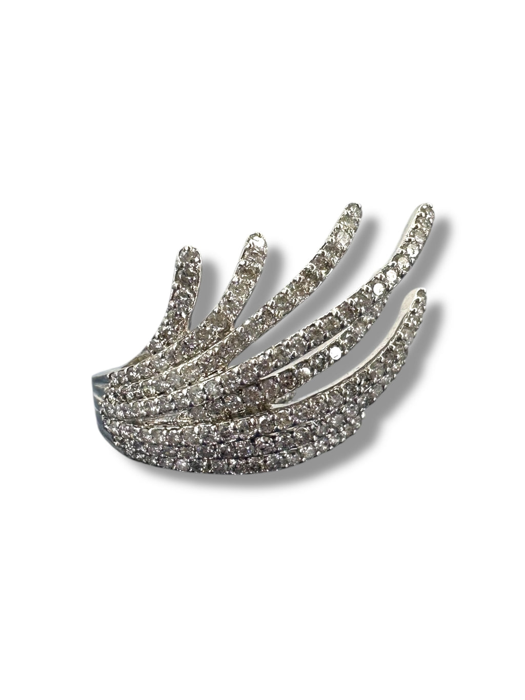 14k Cascading Diamond Cocktail Ring