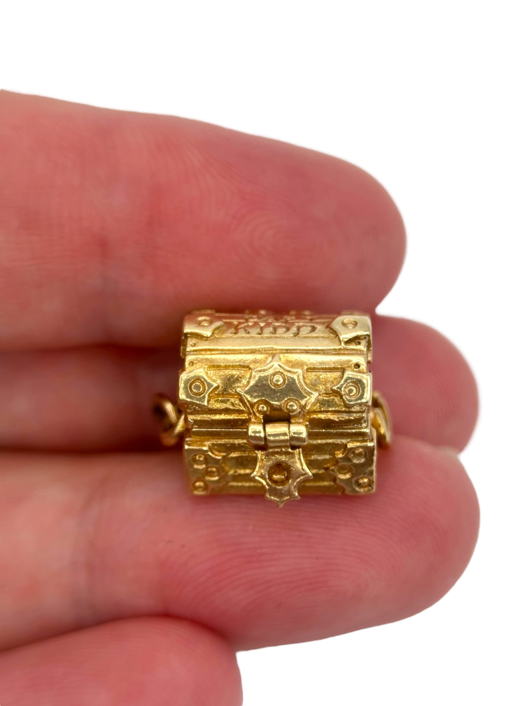 9k Capt Kidd Treasure Chest Charm