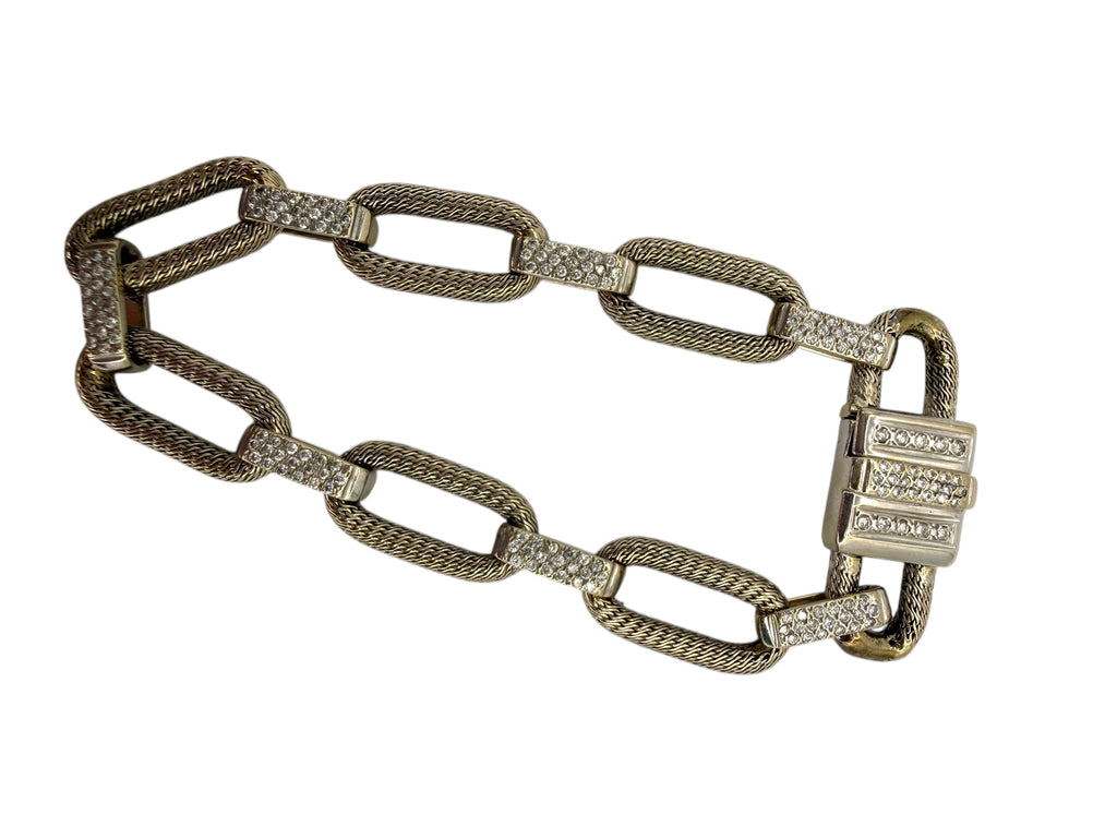 18k Woven Link Chain Bracelet