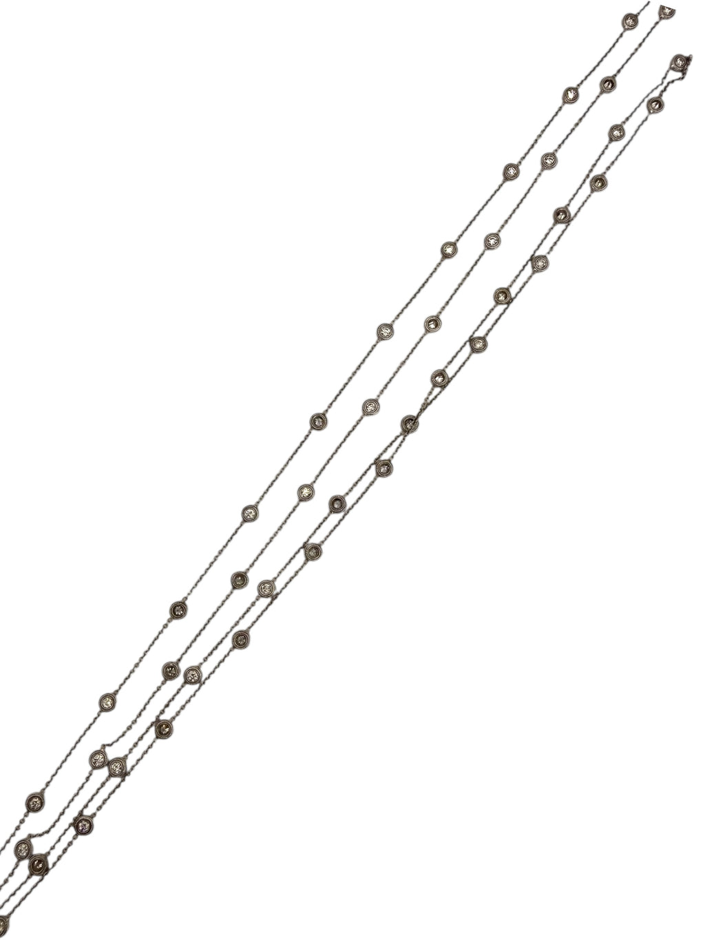 14k Diamond Station Necklace