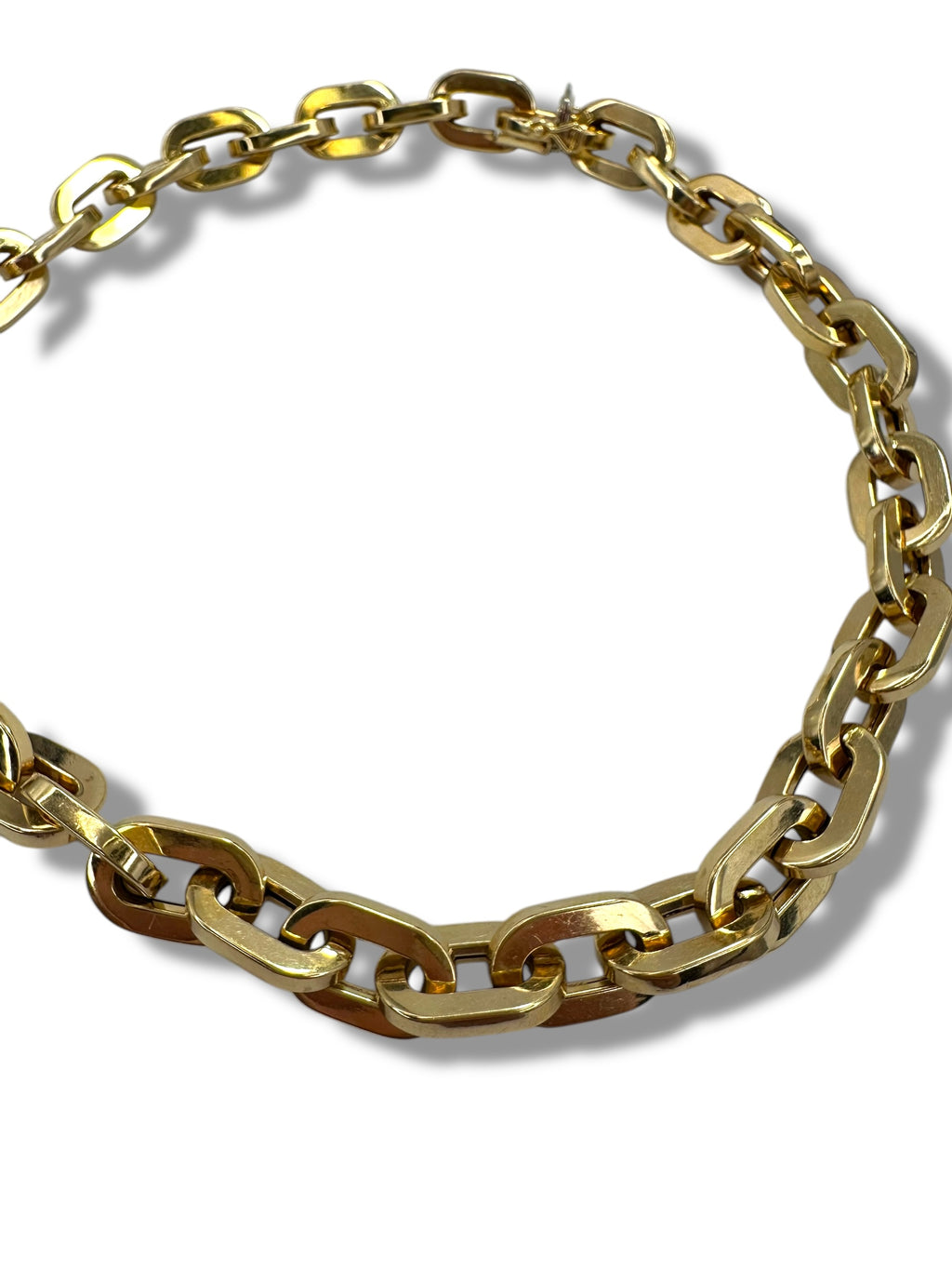14k Chunky Chain Collar Necklace