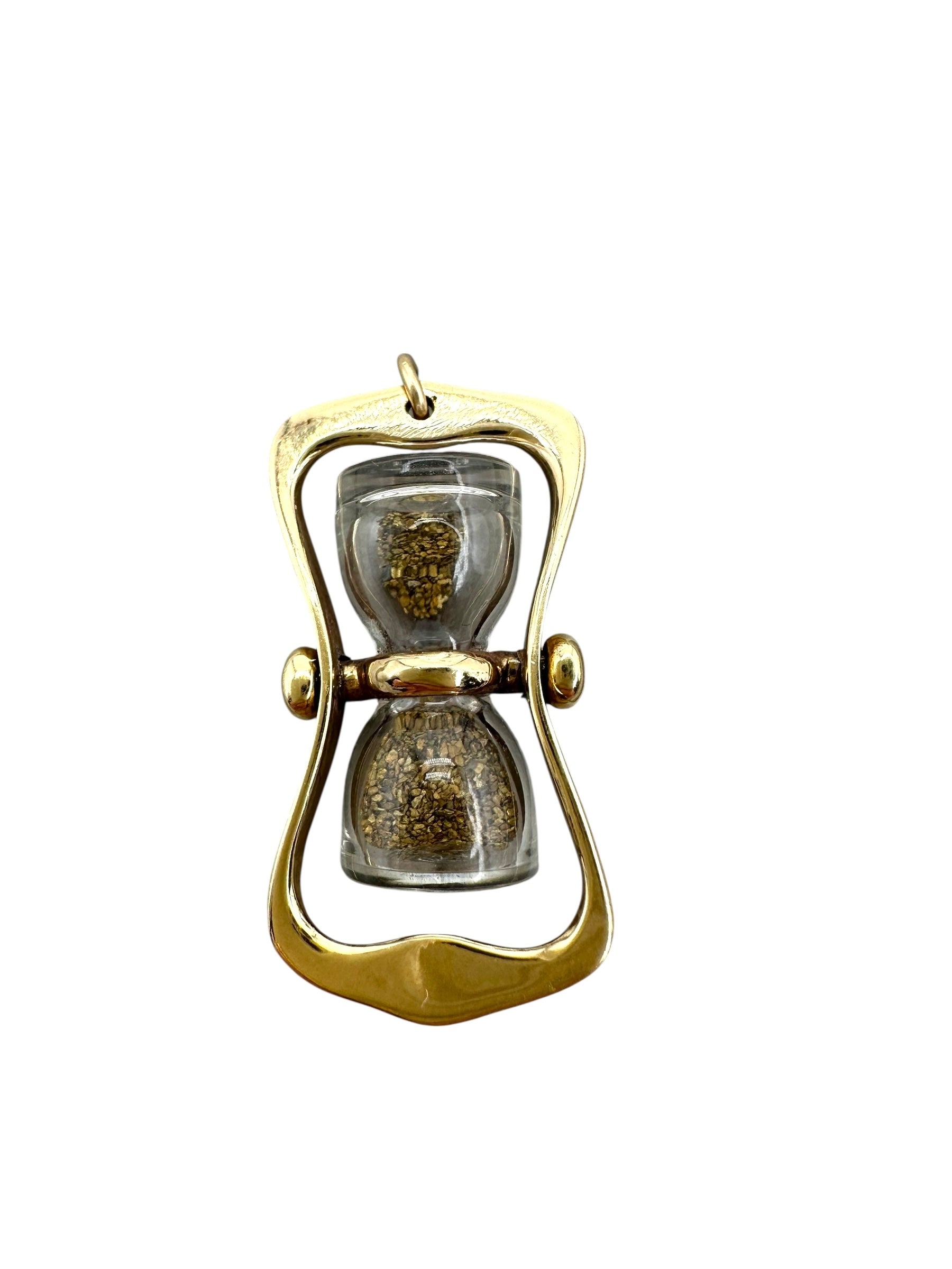 14k Hourglass Pendant