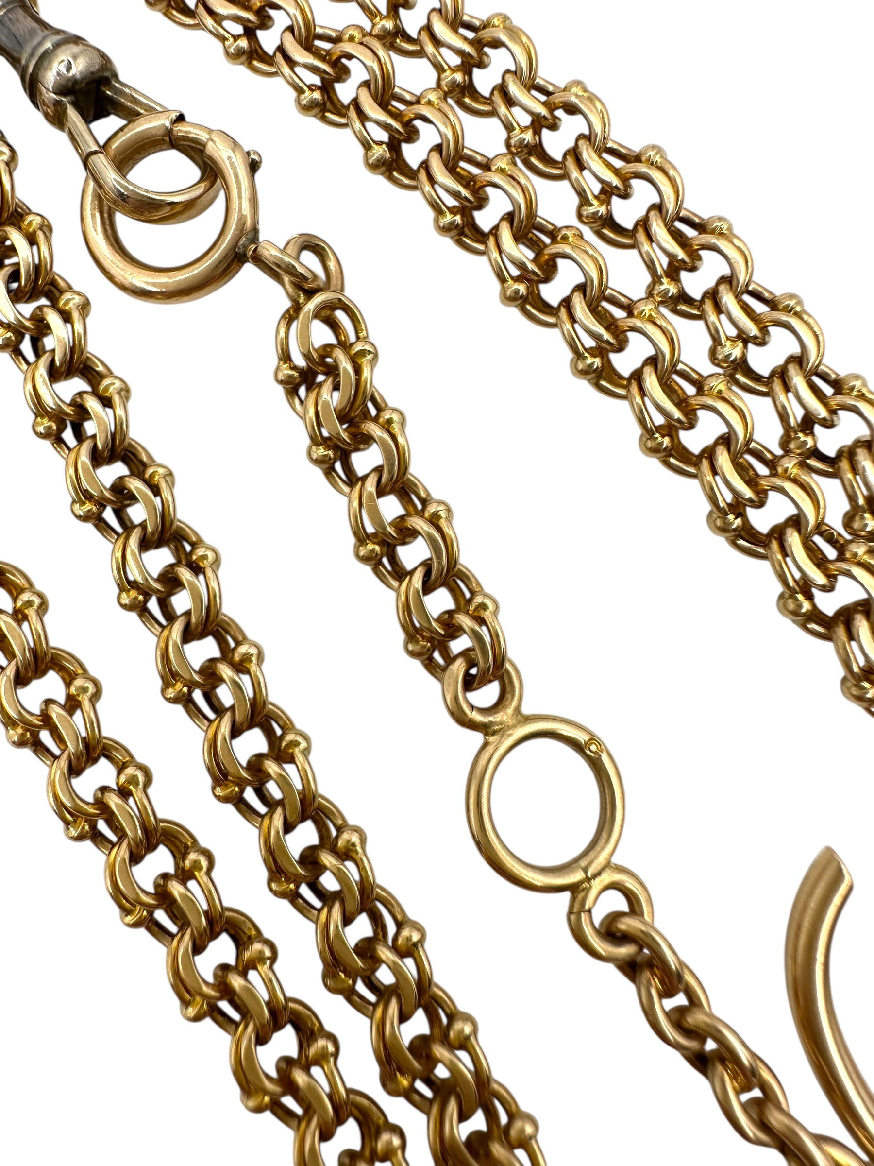 14k Fancy Link Watch Chain