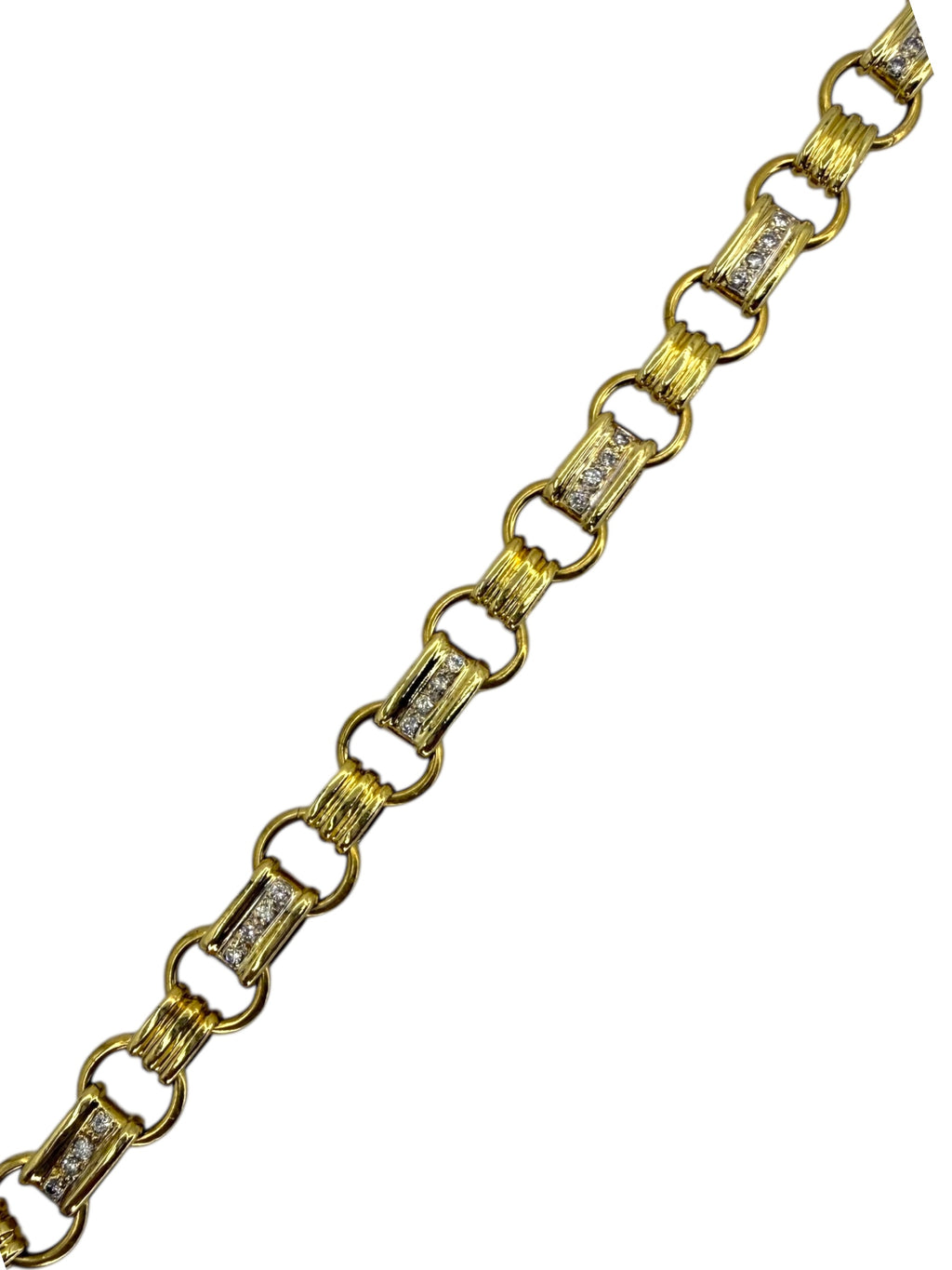 18k Diamond Chunky Bracelet