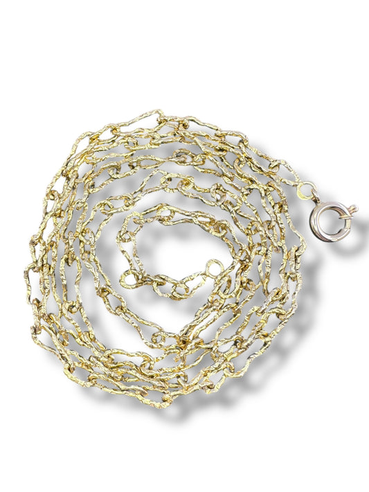 18k Organic Link Necklace