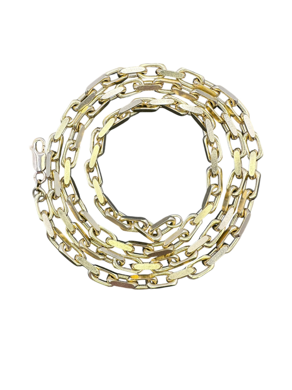14k Cut Biker Link Chain Necklace - Large Link
