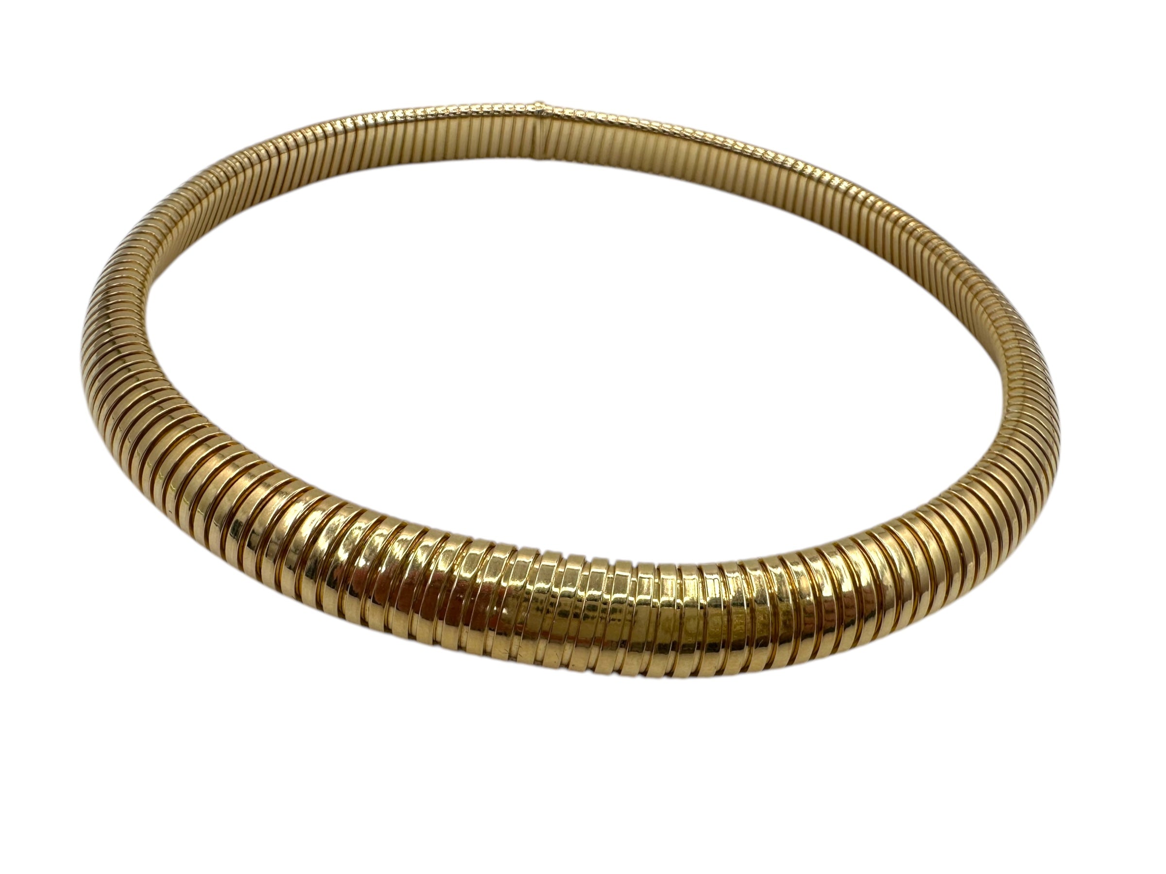 14k Tubogas Collar Necklace