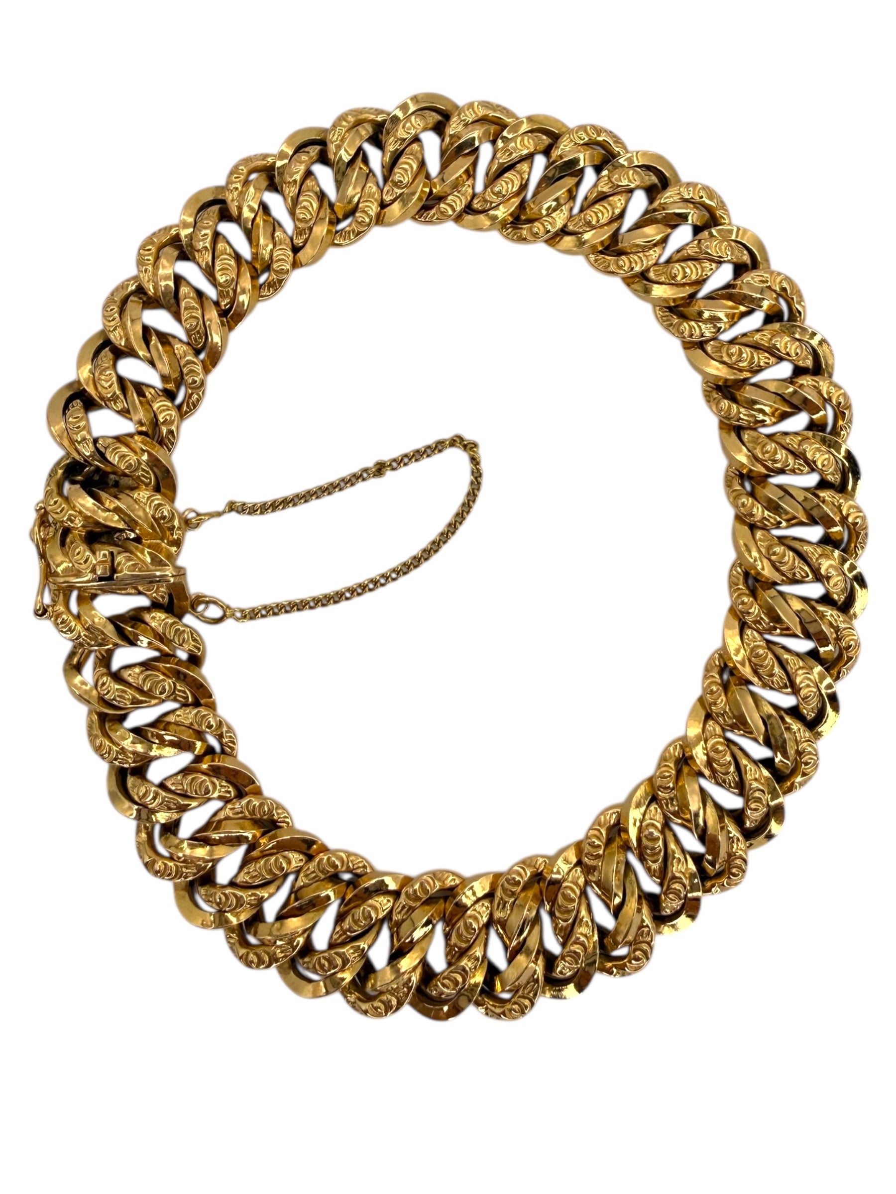 18k Twisted Curb Bracelet