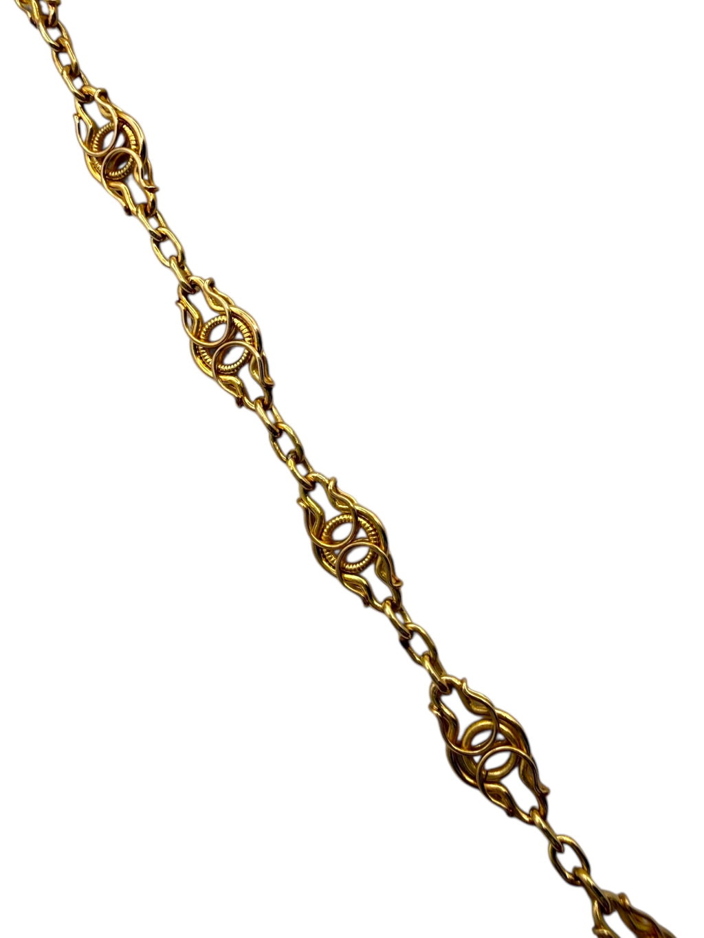 18k Early 1900s Handmade Chain