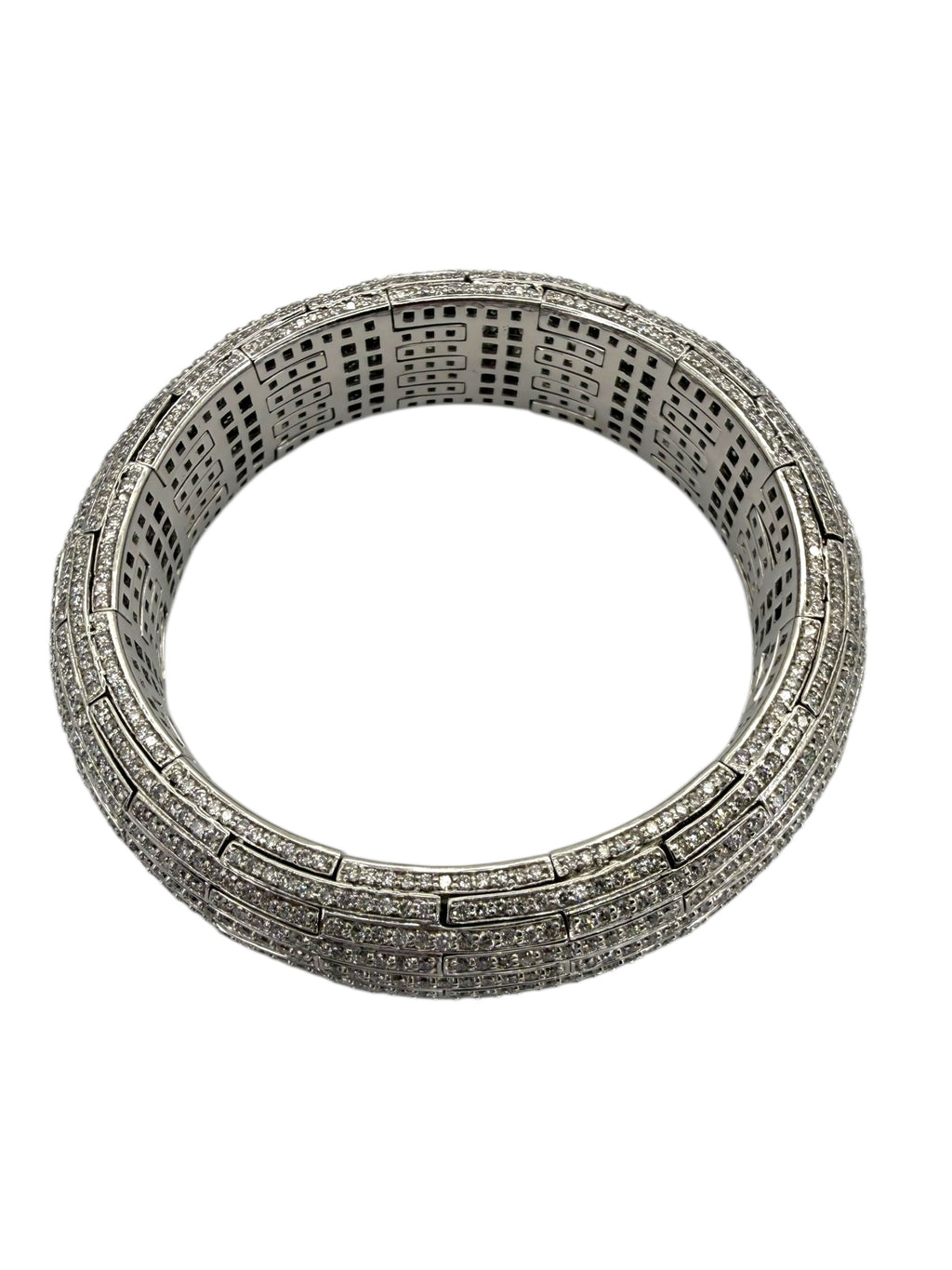 18k Stretch Diamond Bangle Bracelet