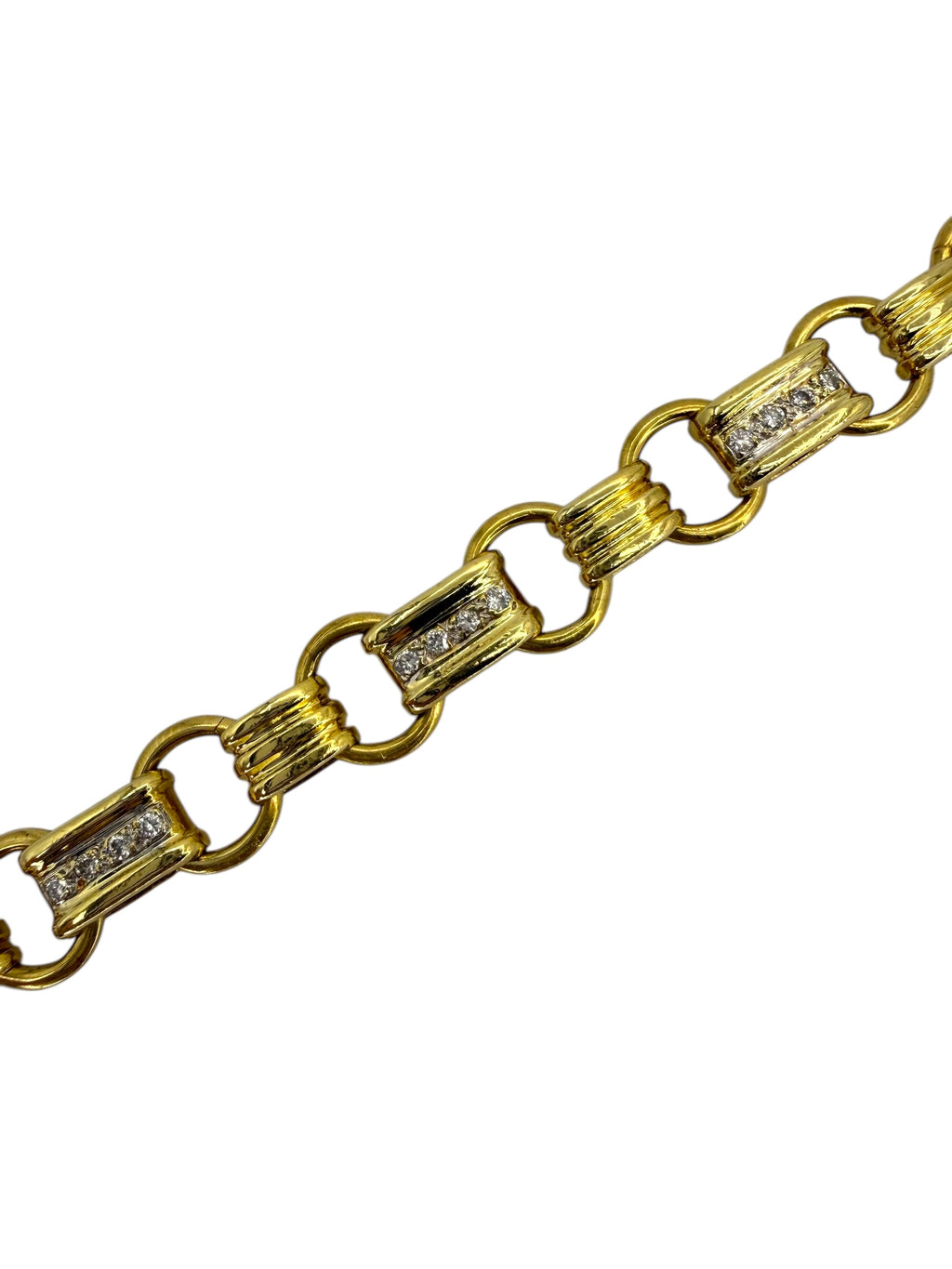 18k Diamond Chunky Bracelet