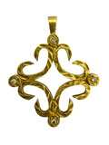 18k Diamond Cross Pendant