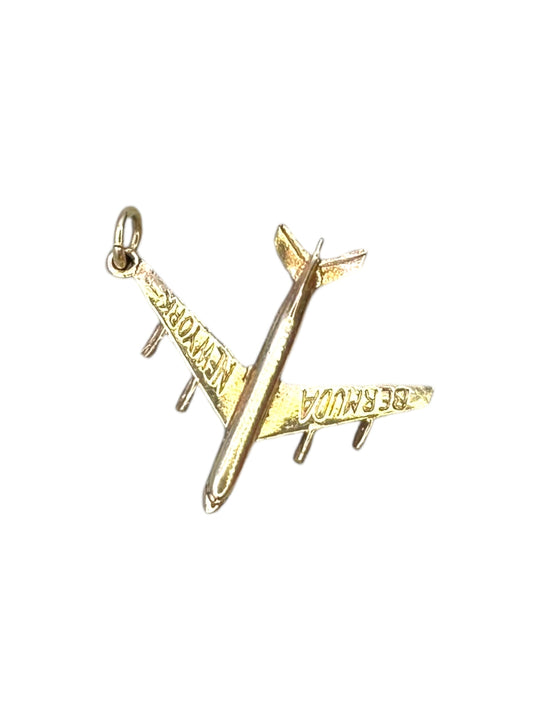 14k Airplane Charm