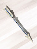 18k Sapphire Diamond Arrow Brooch