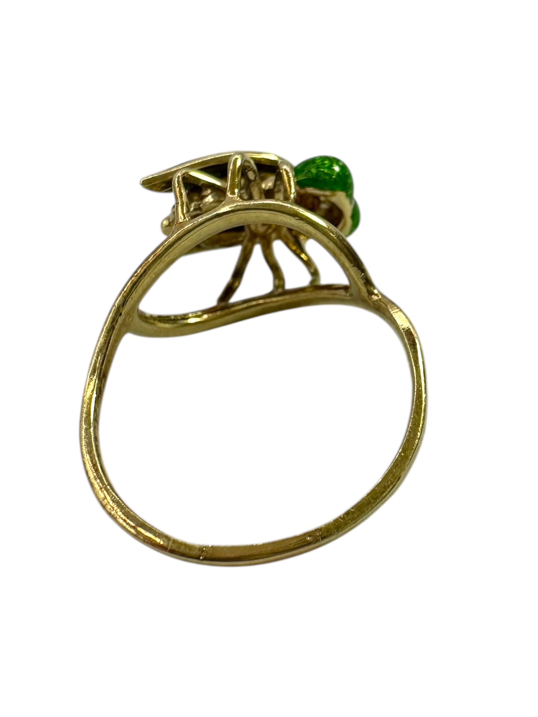 14k Fly Enamel Ring
