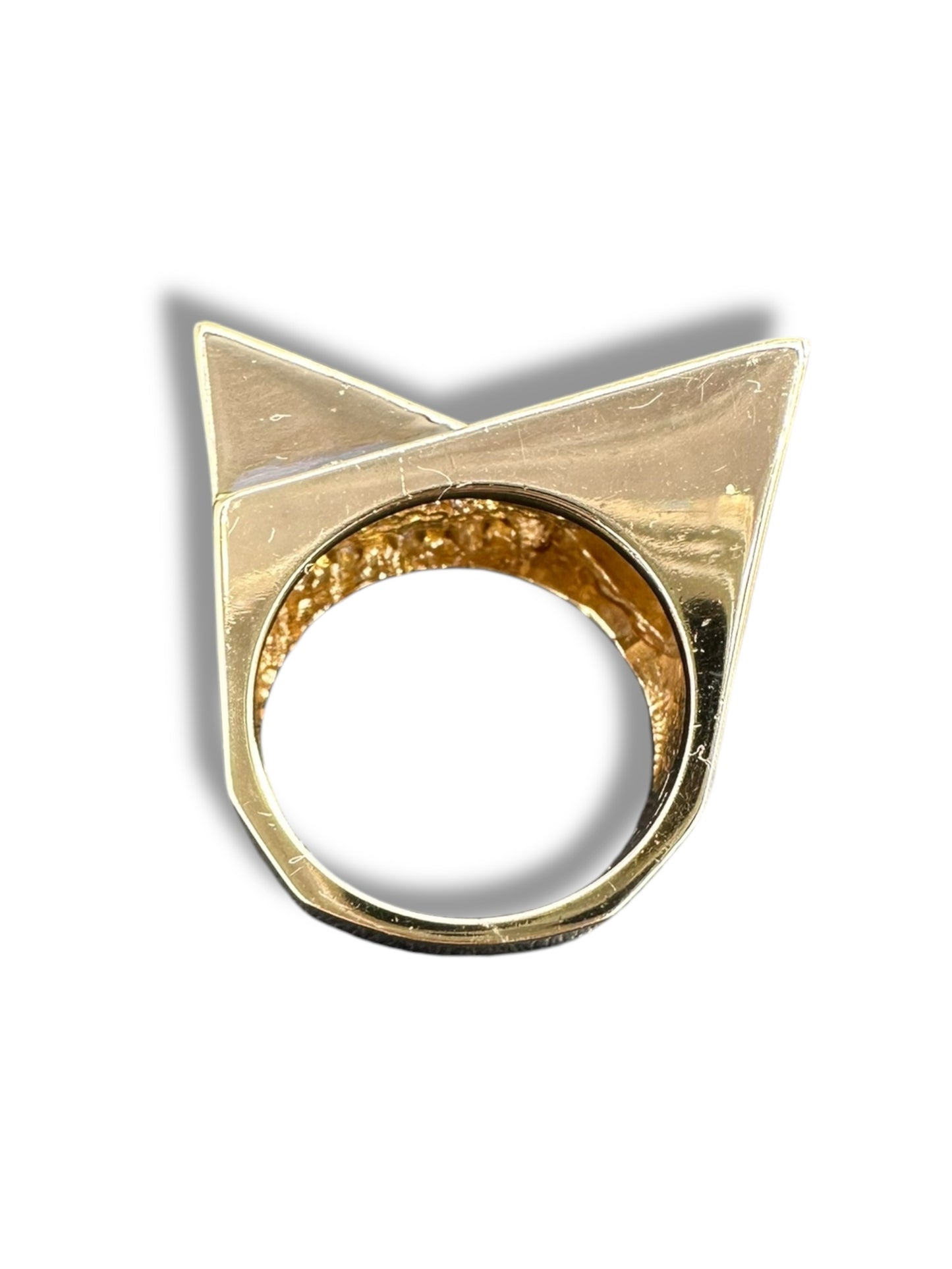 14k Geometric Diamond Ring