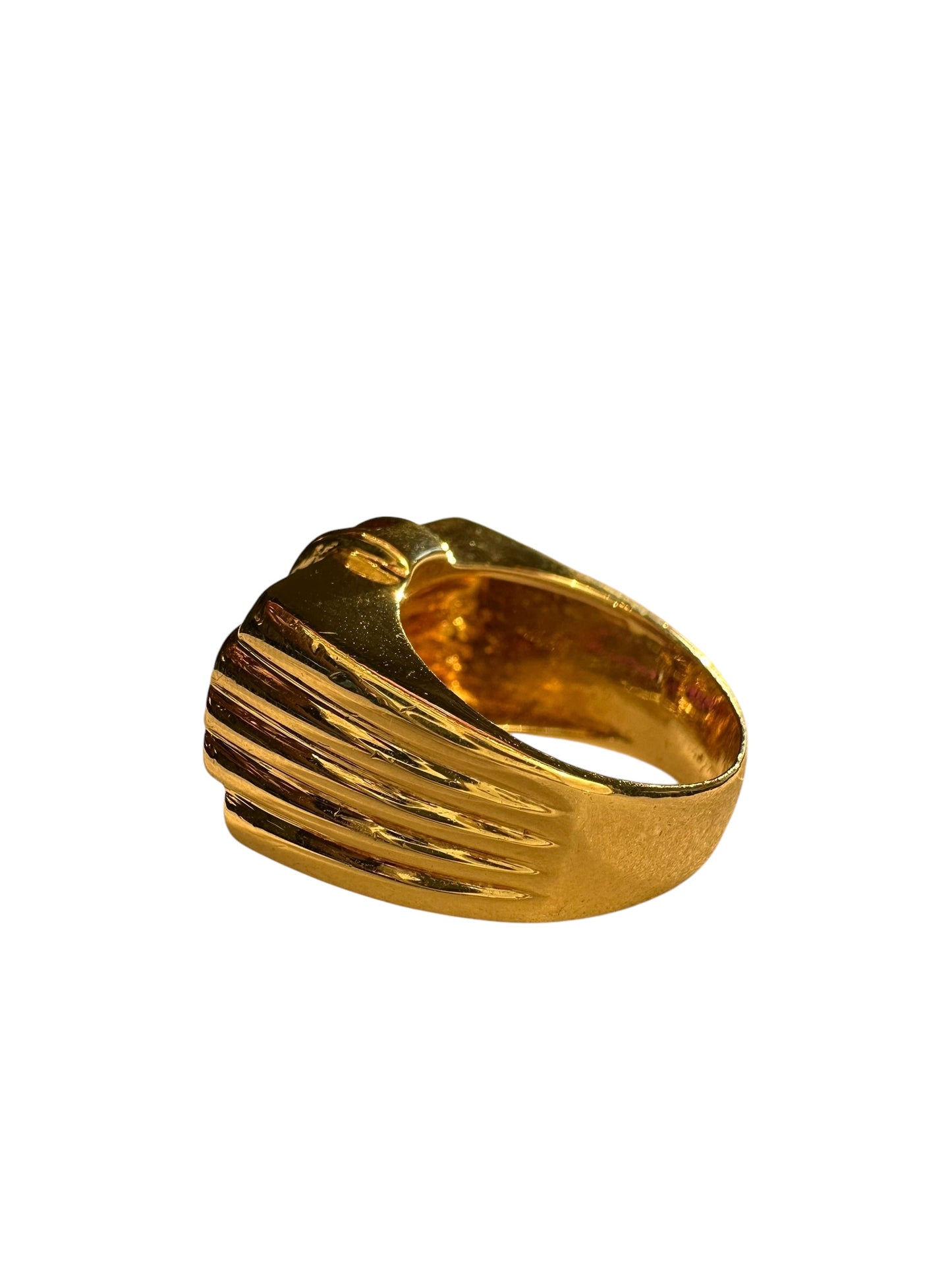 14k Ruby Diamond Geometric Ring