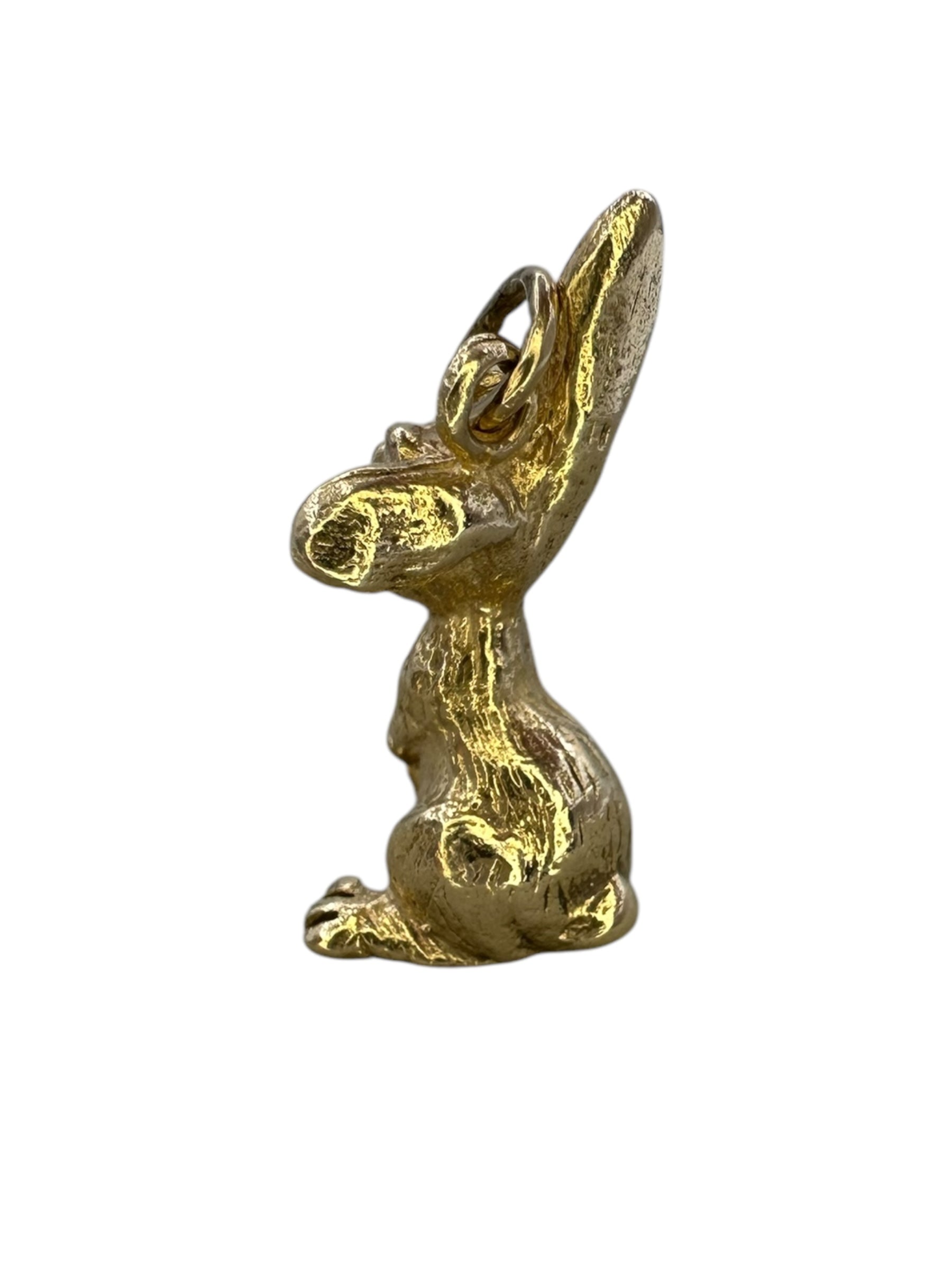14k Laughing Rabbit Pendant