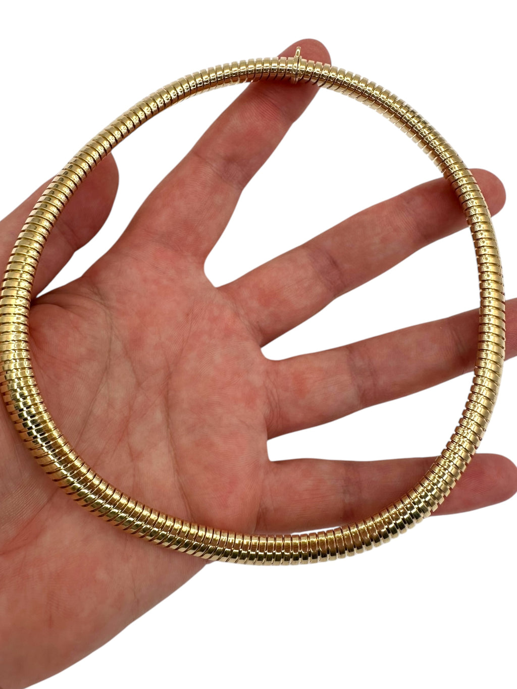 14k Tubogas Collar Necklace