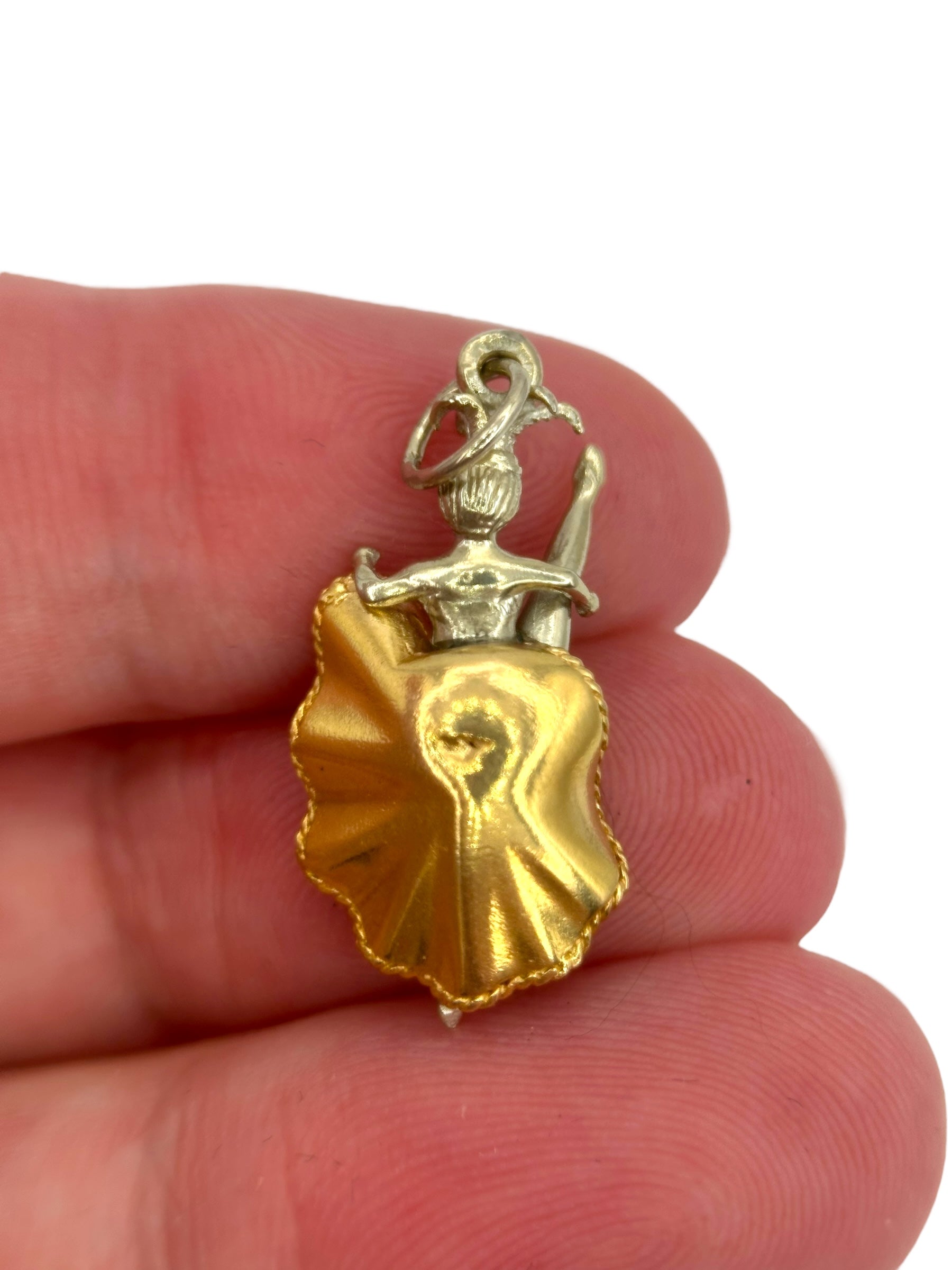 18k Can-Can Girl Charm