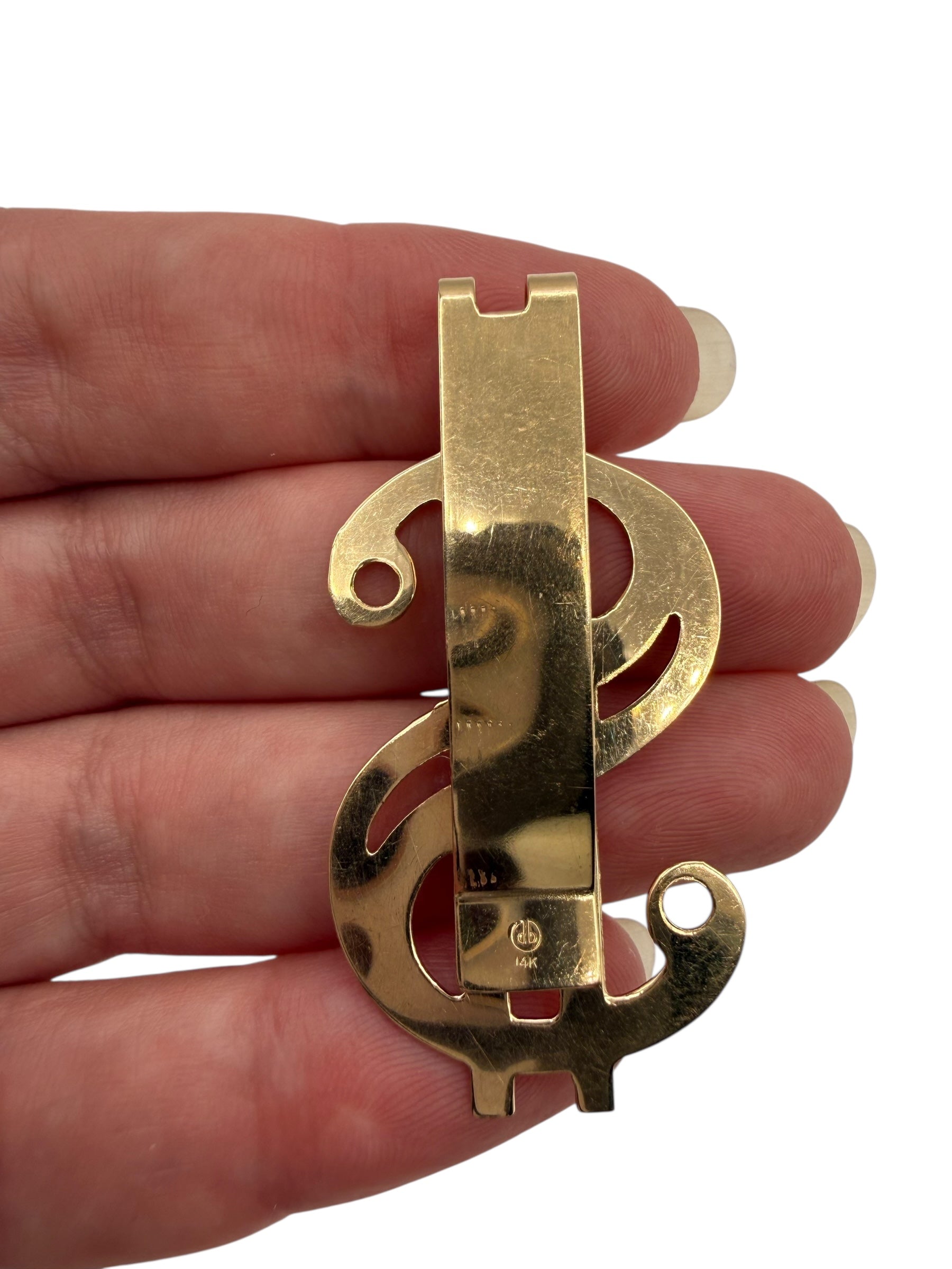 14k Dollar Sign Money Clip