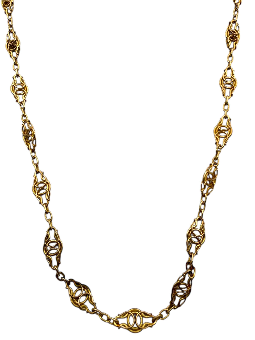 18k Early 1900s Handmade Chain