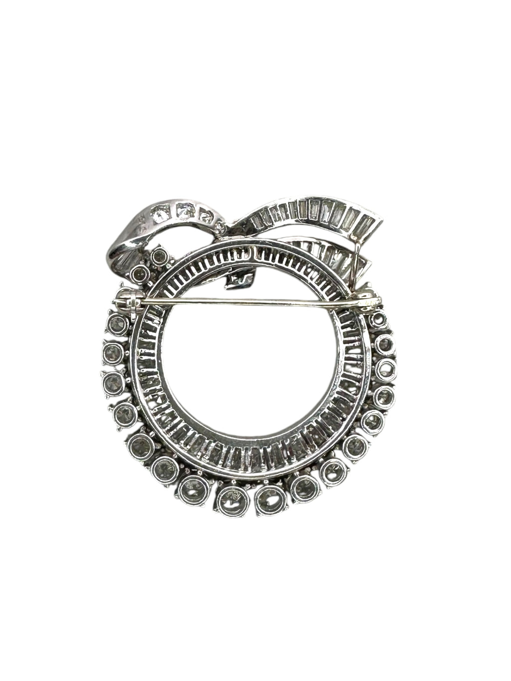 Platinum Diamond Wreath Brooch