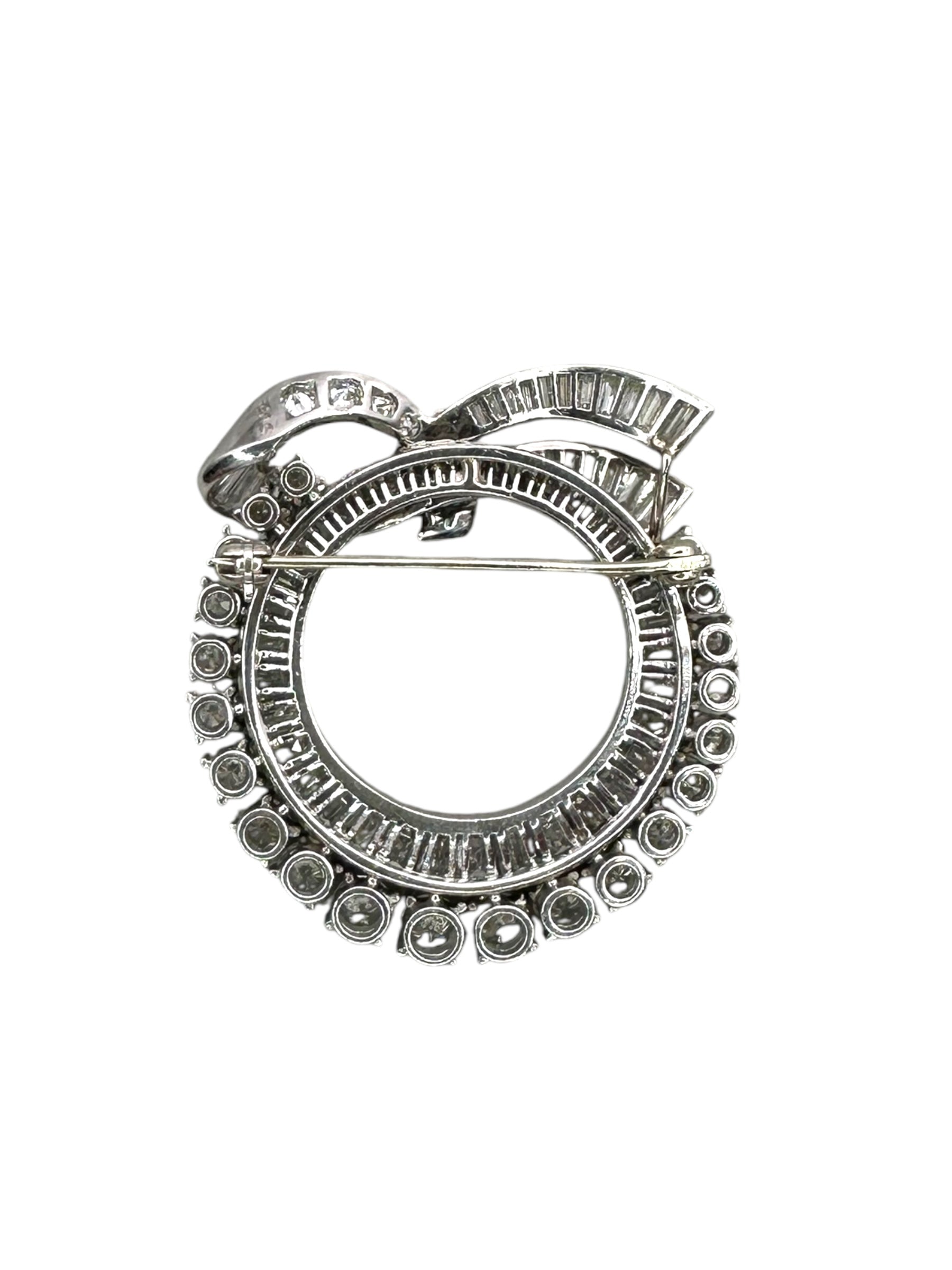Platinum Diamond Wreath Brooch