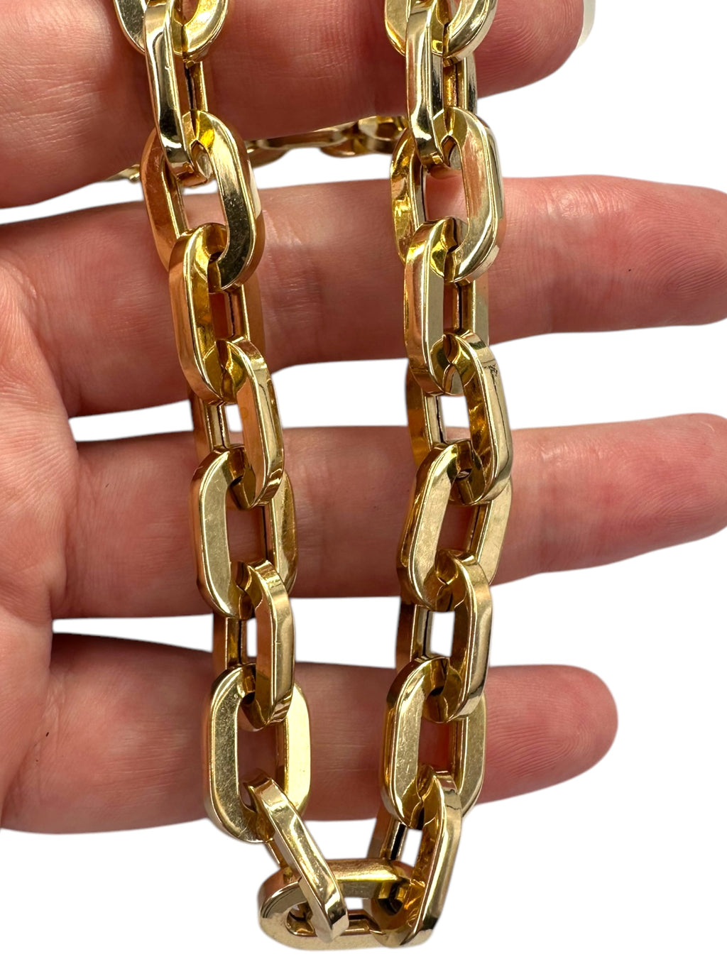 14k Chunky Chain Collar Necklace