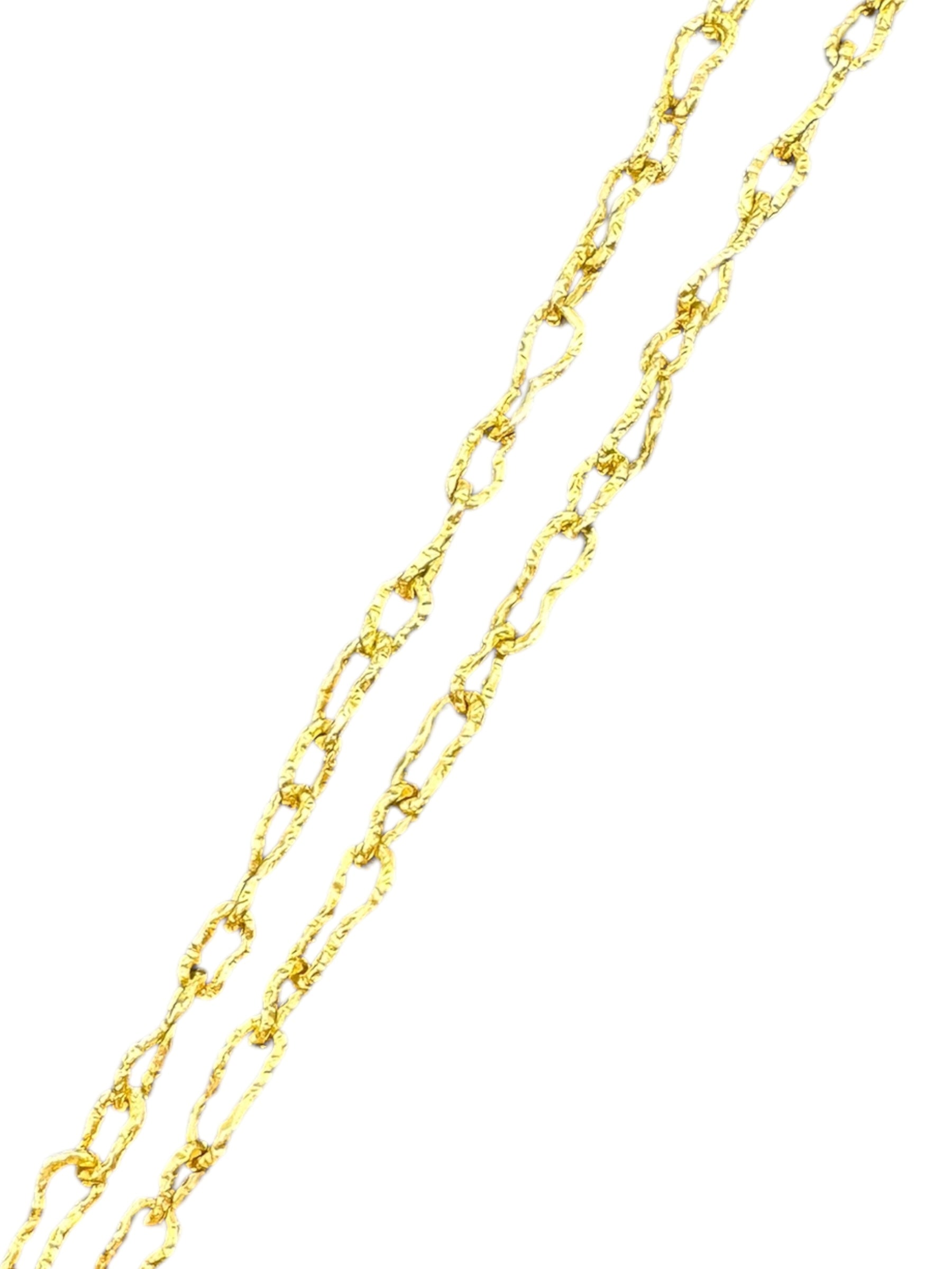 18k Organic Link Necklace