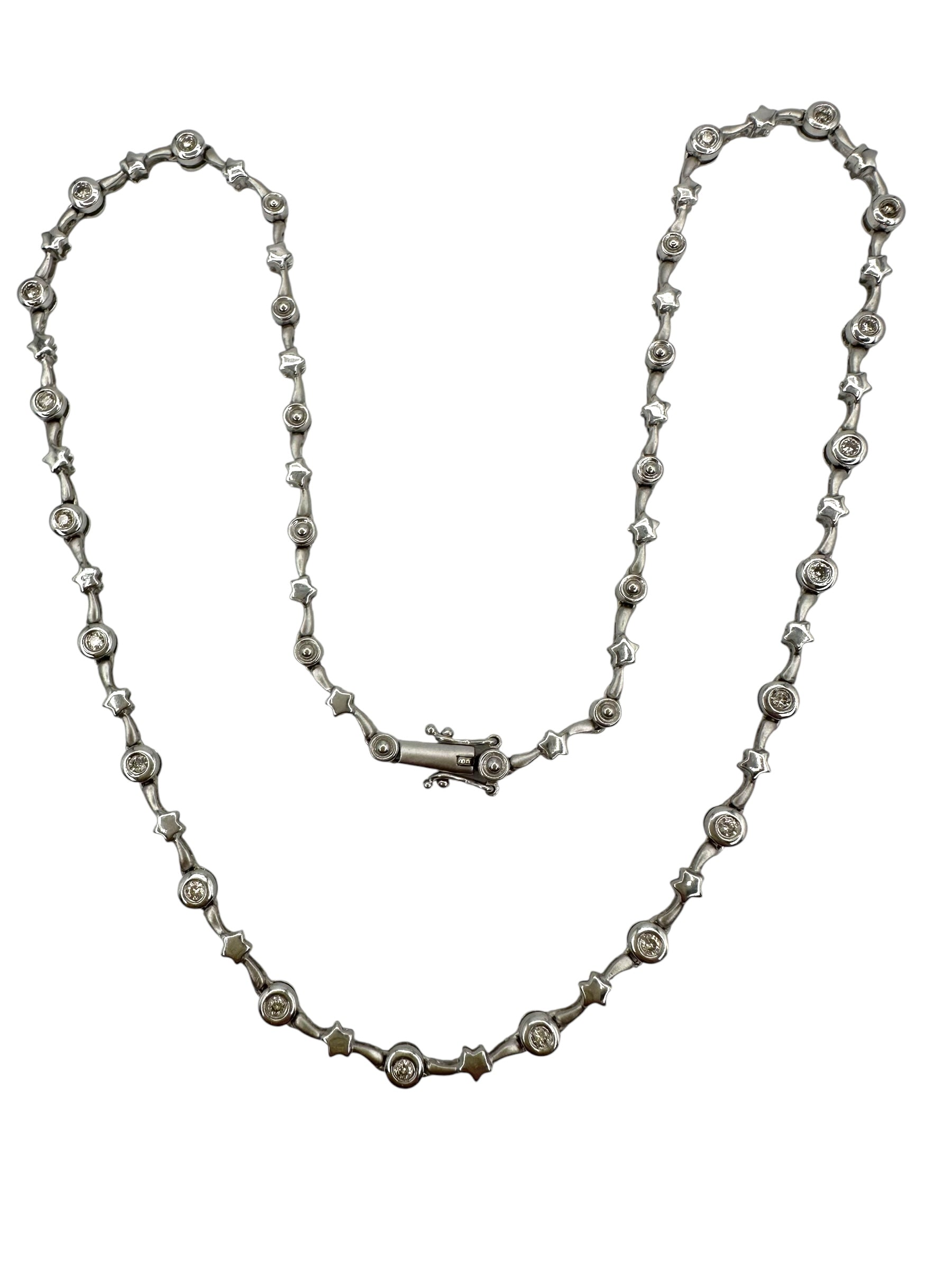 14k Diamond Shooting Star Necklace