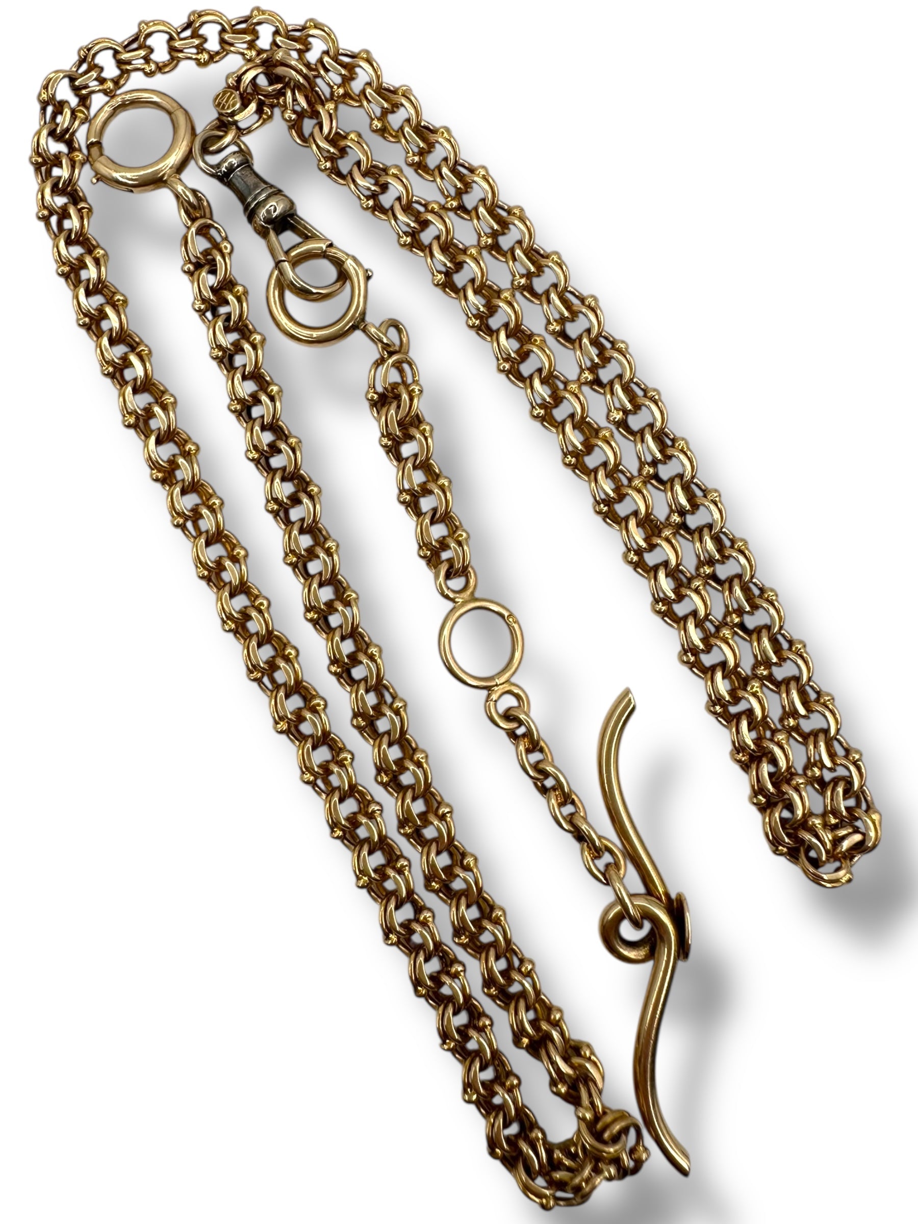 14k Fancy Link Watch Chain