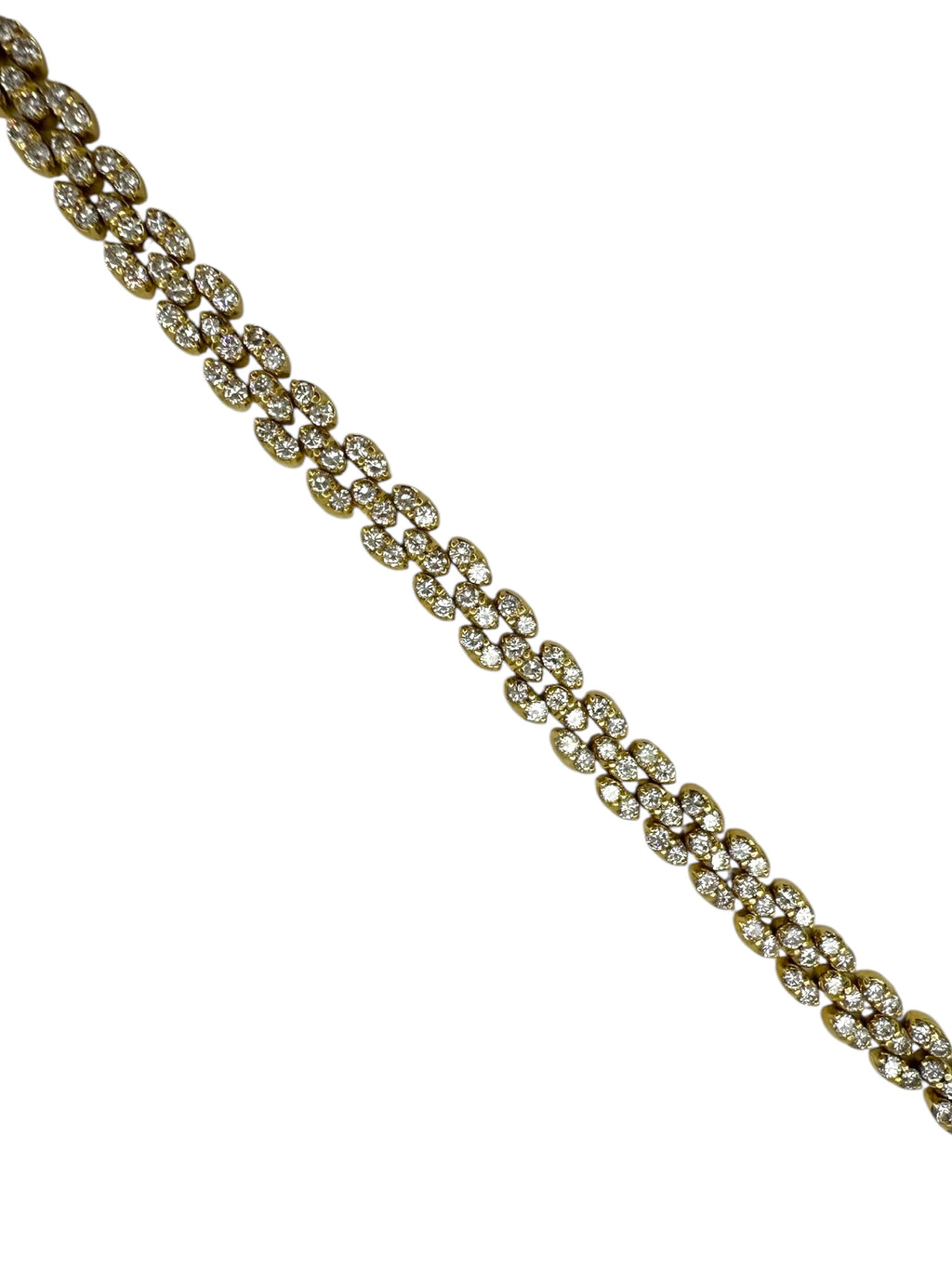 18k Diamond Panther Link Bracelet