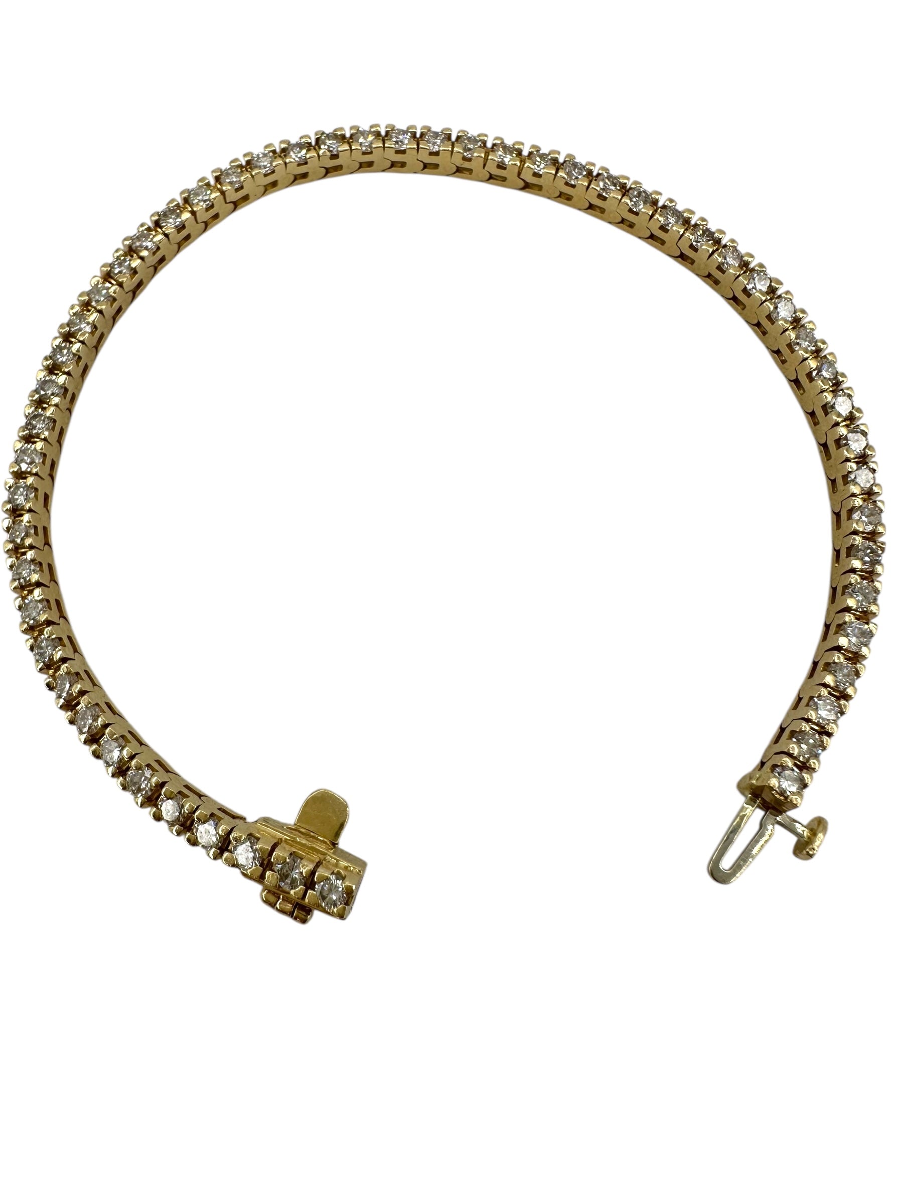 14k Diamond Tennis Bracelet